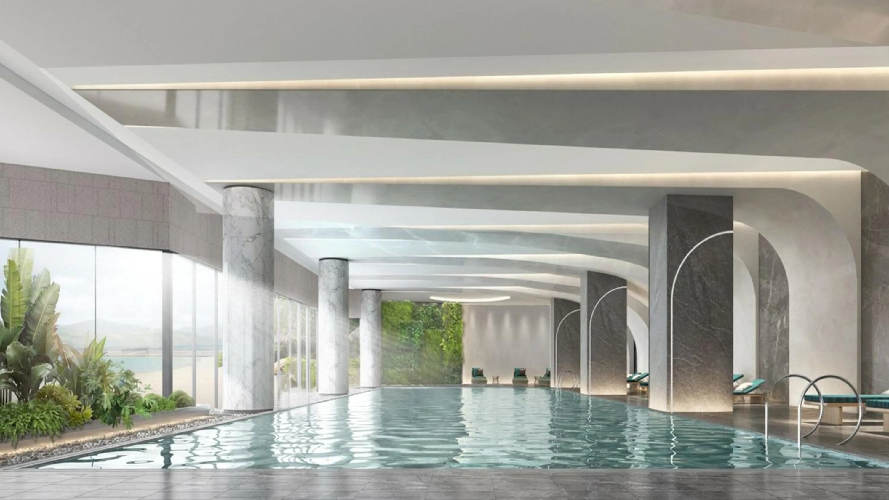 Swimming pool in HUALUXE Beihai Silver Beach Resort by IHG