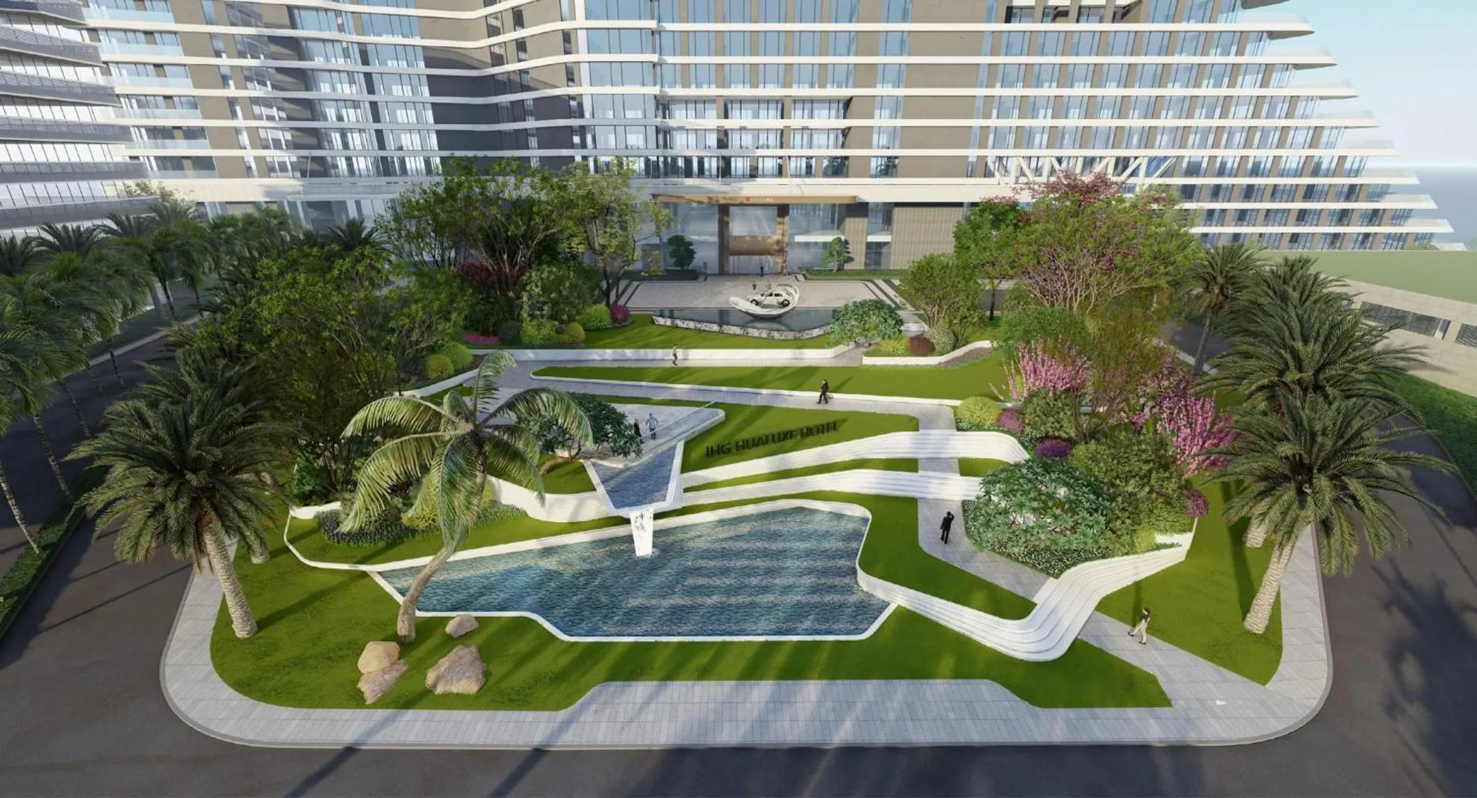 Property building in HUALUXE Beihai Silver Beach Resort by IHG