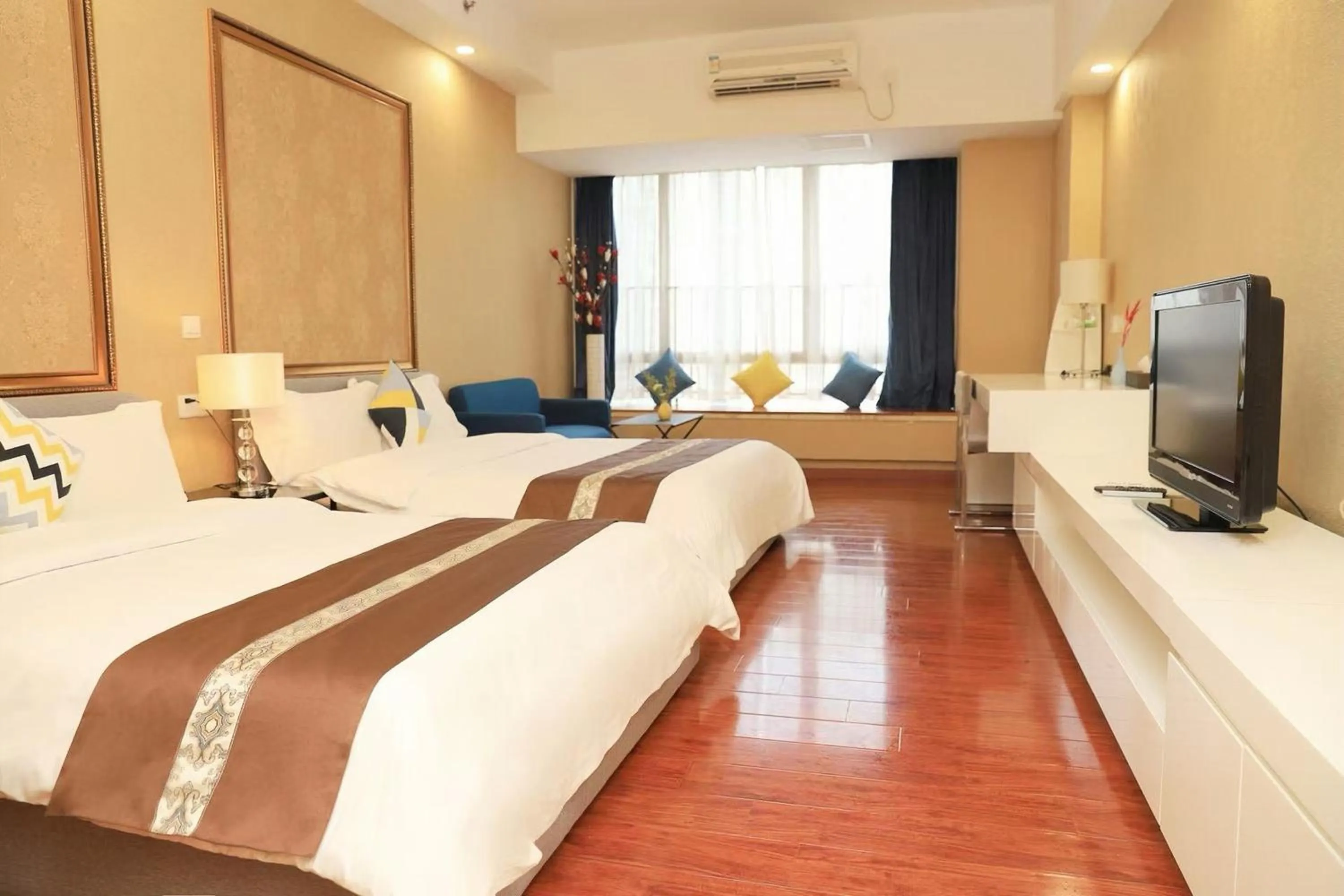 Deluxe Twin Room in Jiayuan Executive ApartHotel Guangzhou Wuyangcun Metro Station Zhujiang New Town Branch