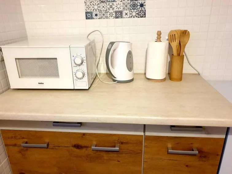 Kitchen or kitchenette in B&B Villa Varmia