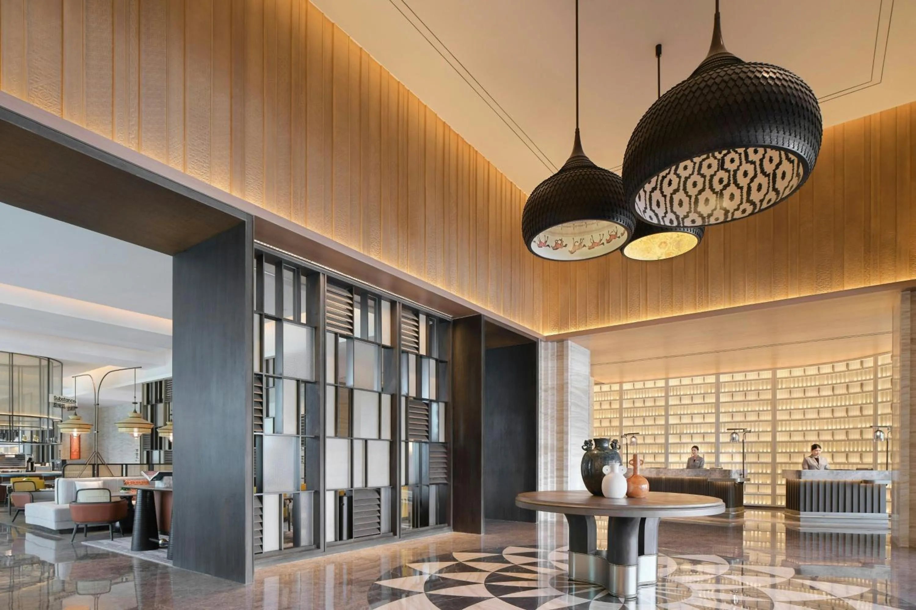 Lobby or reception in 库尔勒绿发万怡酒店