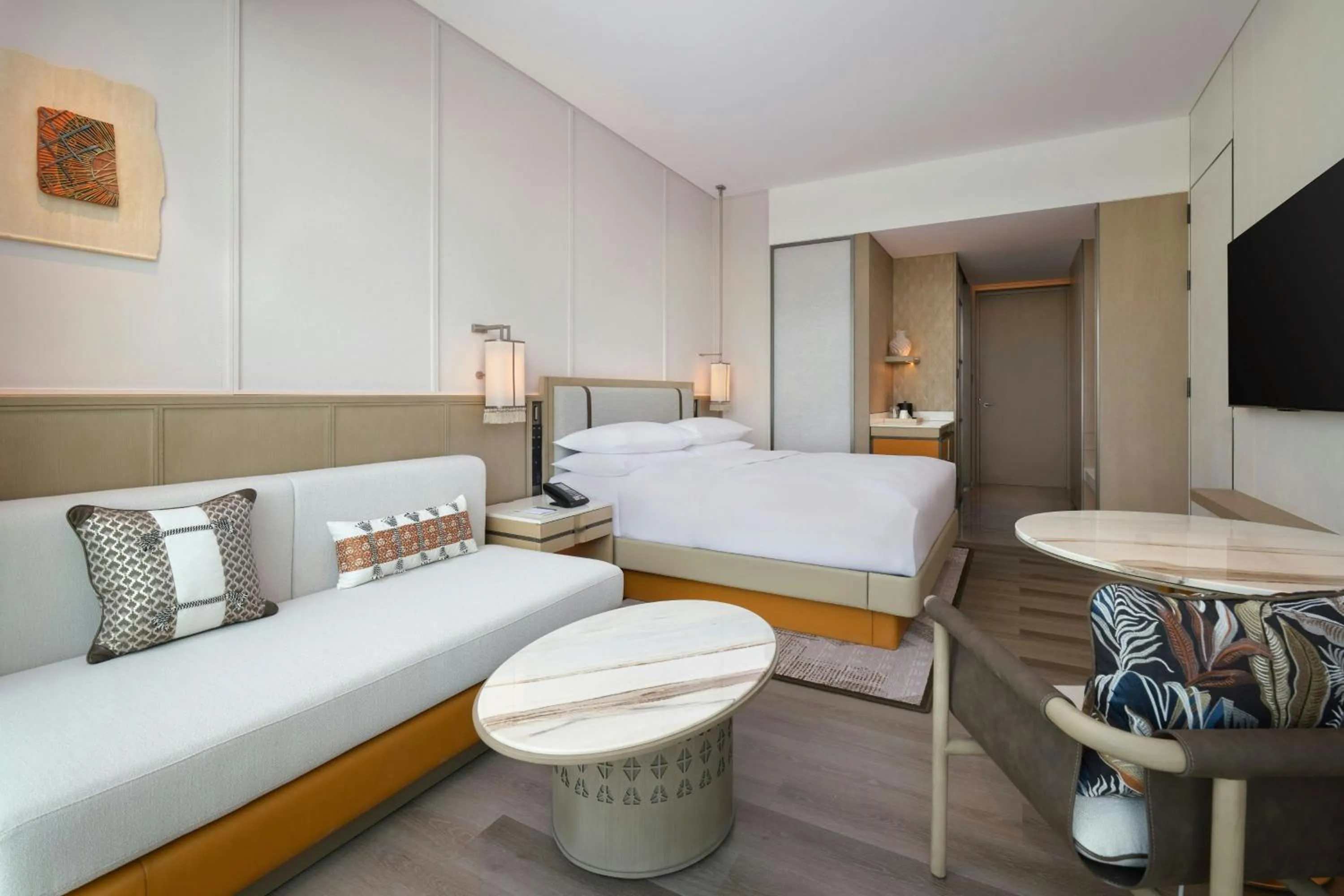 Photo of the whole room, Bed in 库尔勒绿发万怡酒店