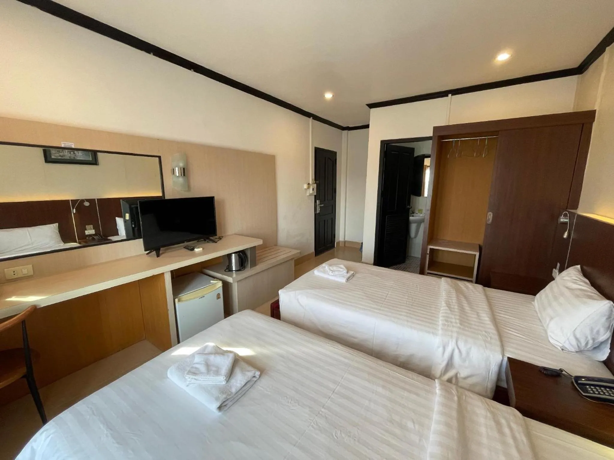 Bed in Lucky city hotel