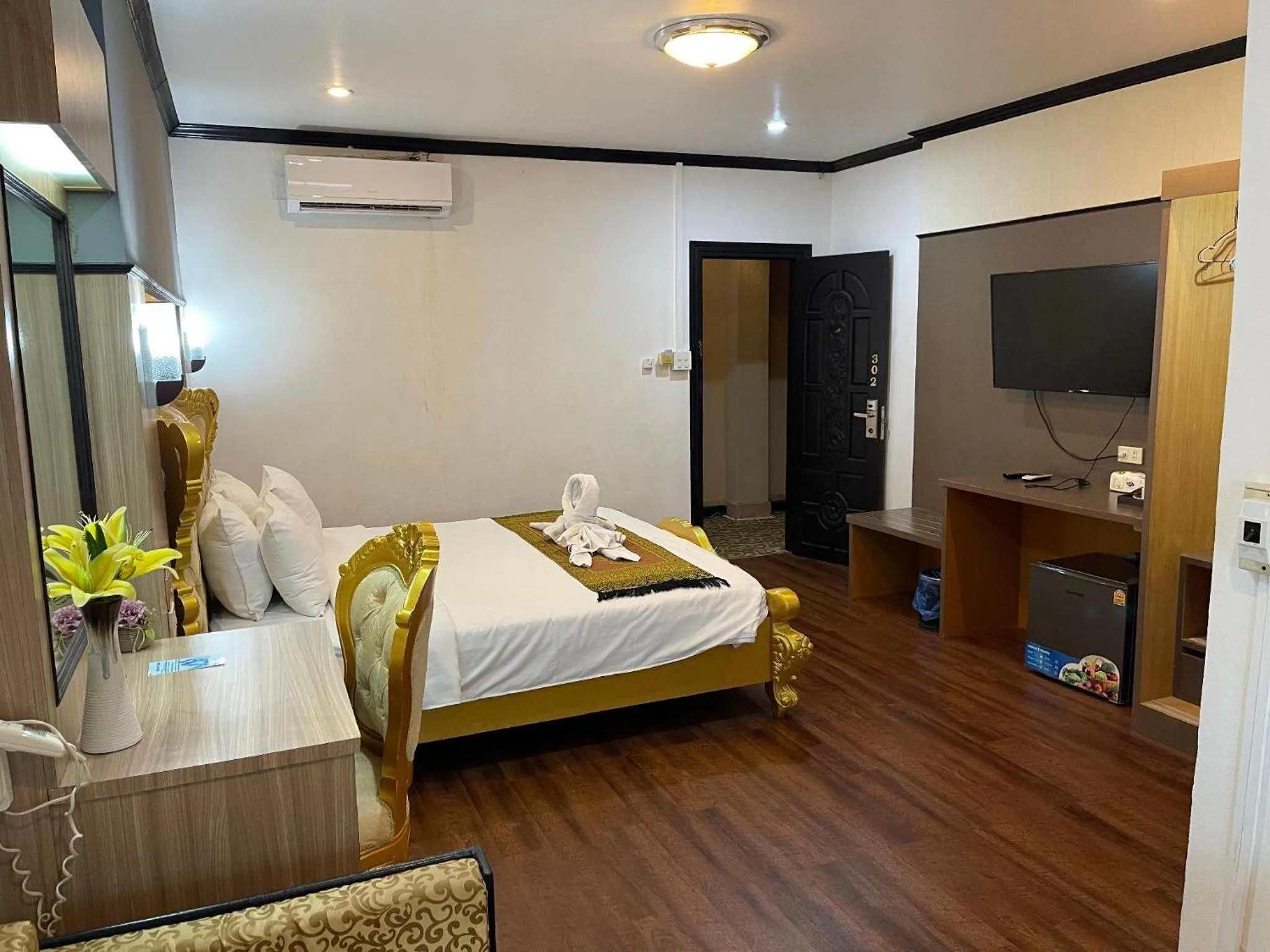 Bed in Lucky city hotel