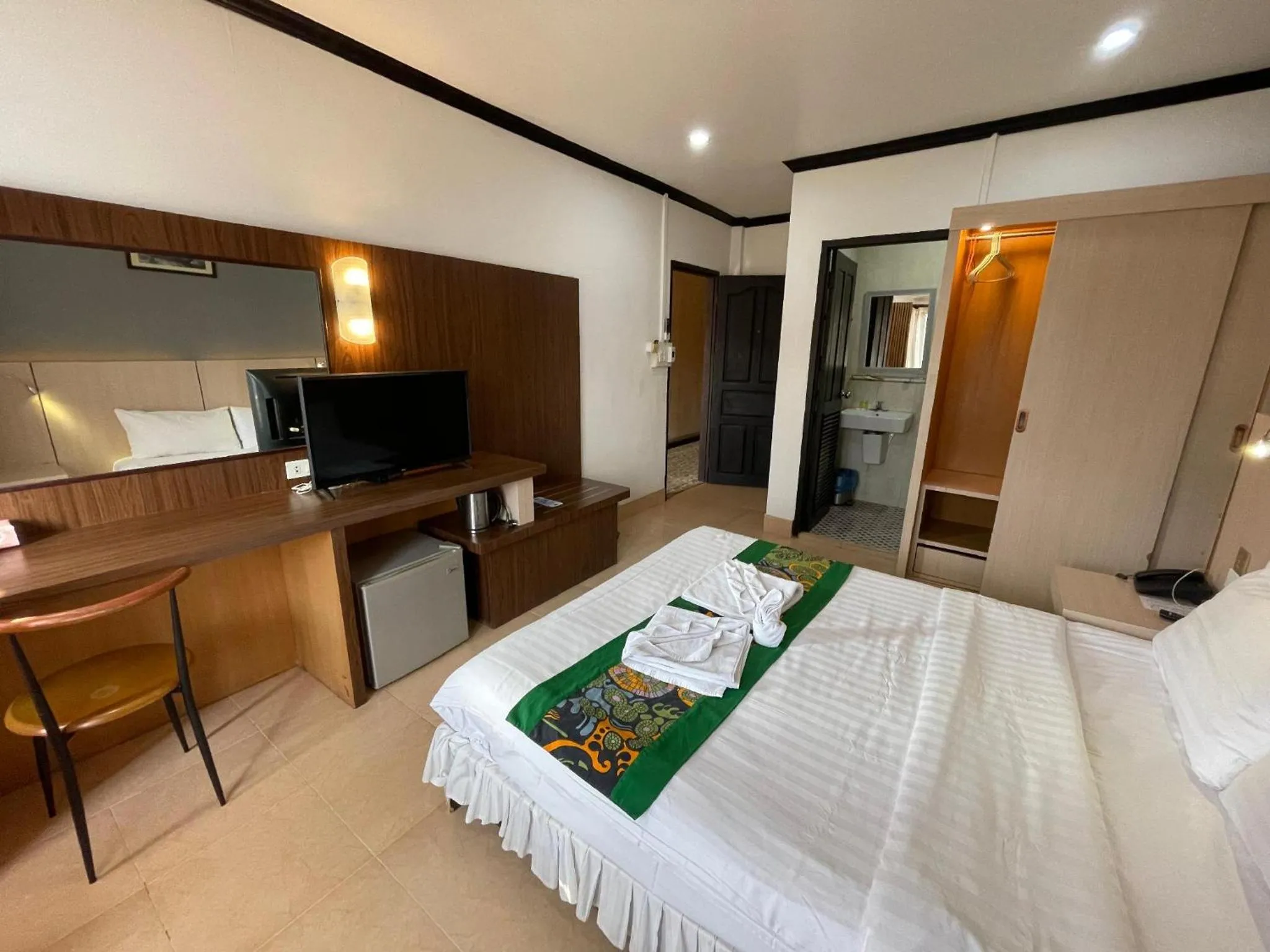 Bed in Lucky city hotel