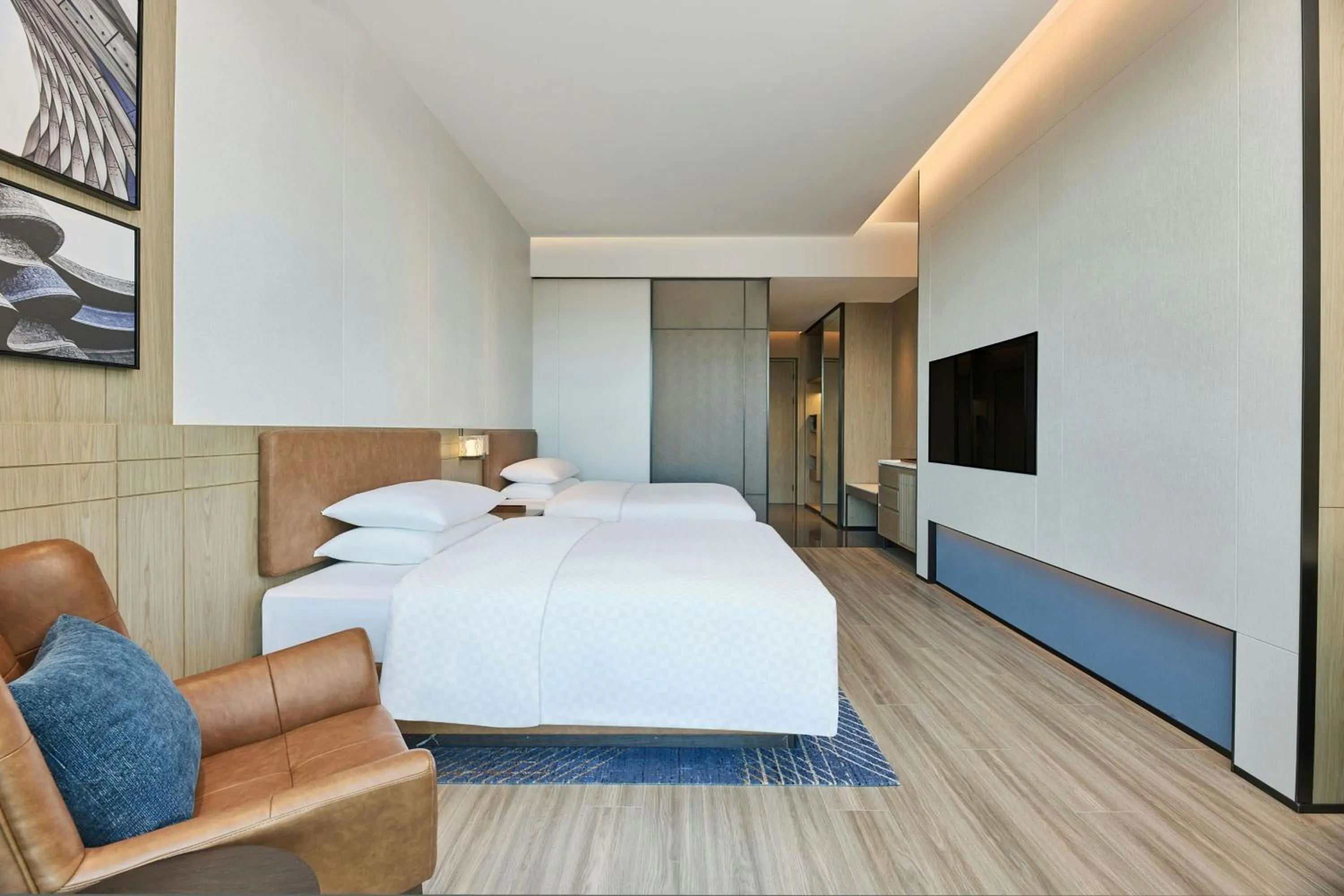 Double Room with Two Double Beds and Bay View in Four Points by Sheraton Shenzhen Bay