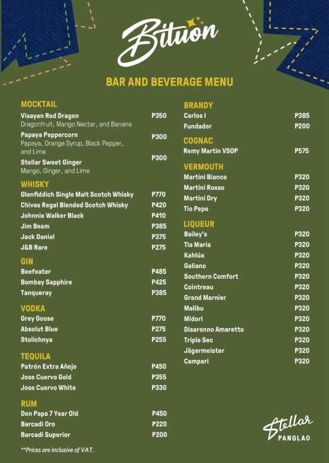 Restaurant/places to eat in Stellar Panglao