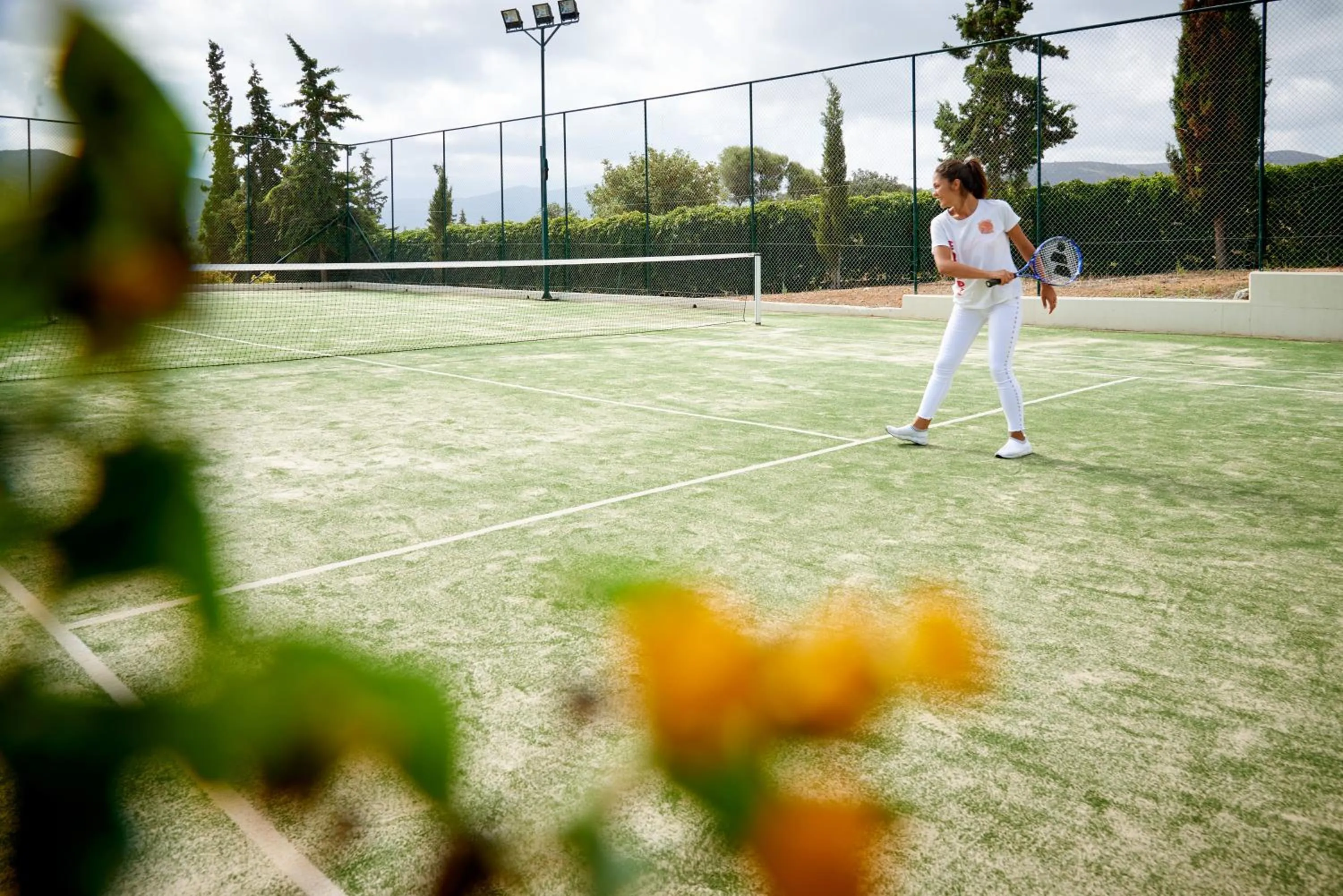 Tennis court in Village Heights Resort