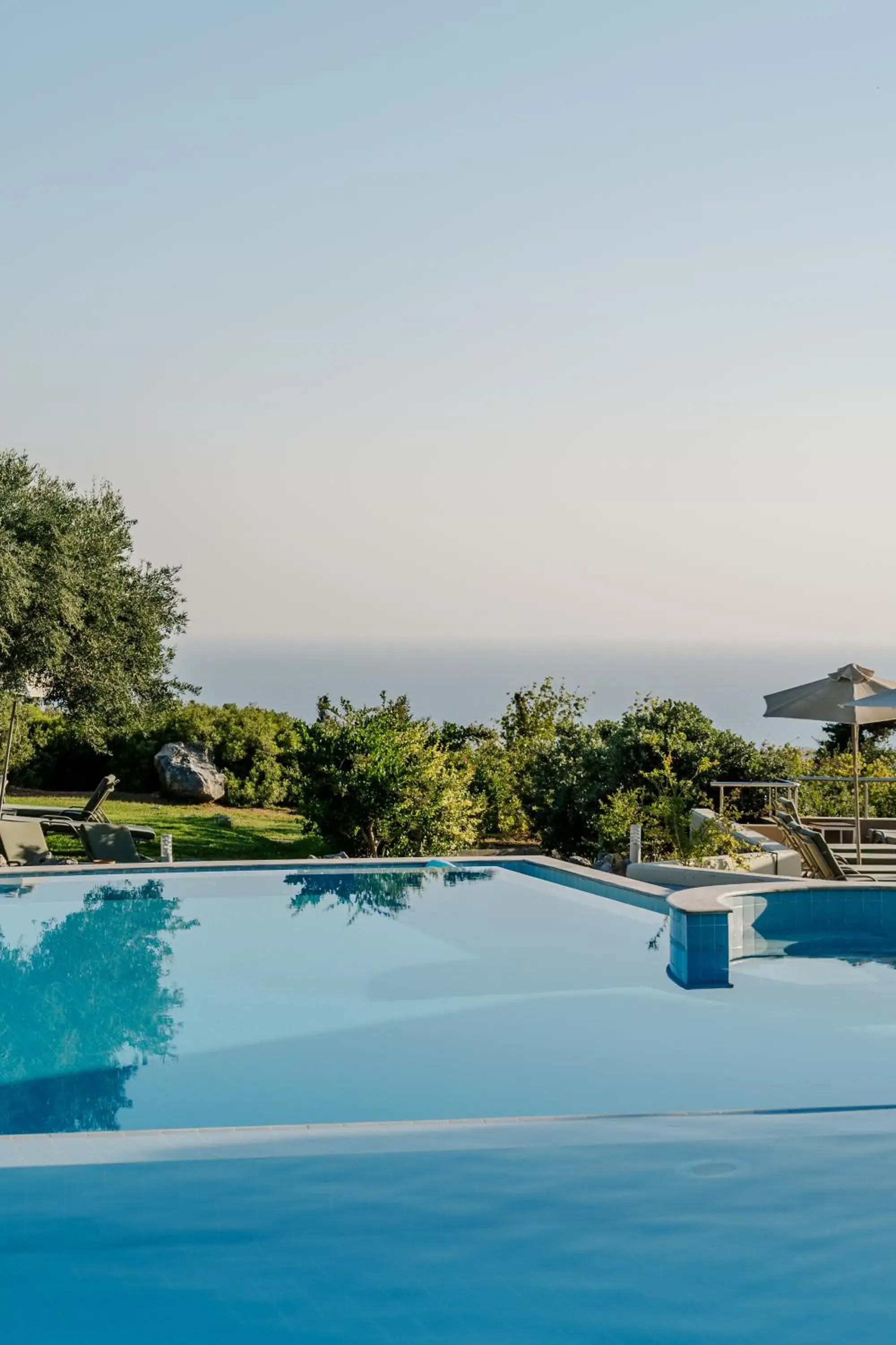 Pool view in Village Heights Resort Pool view in Village Heights Resort