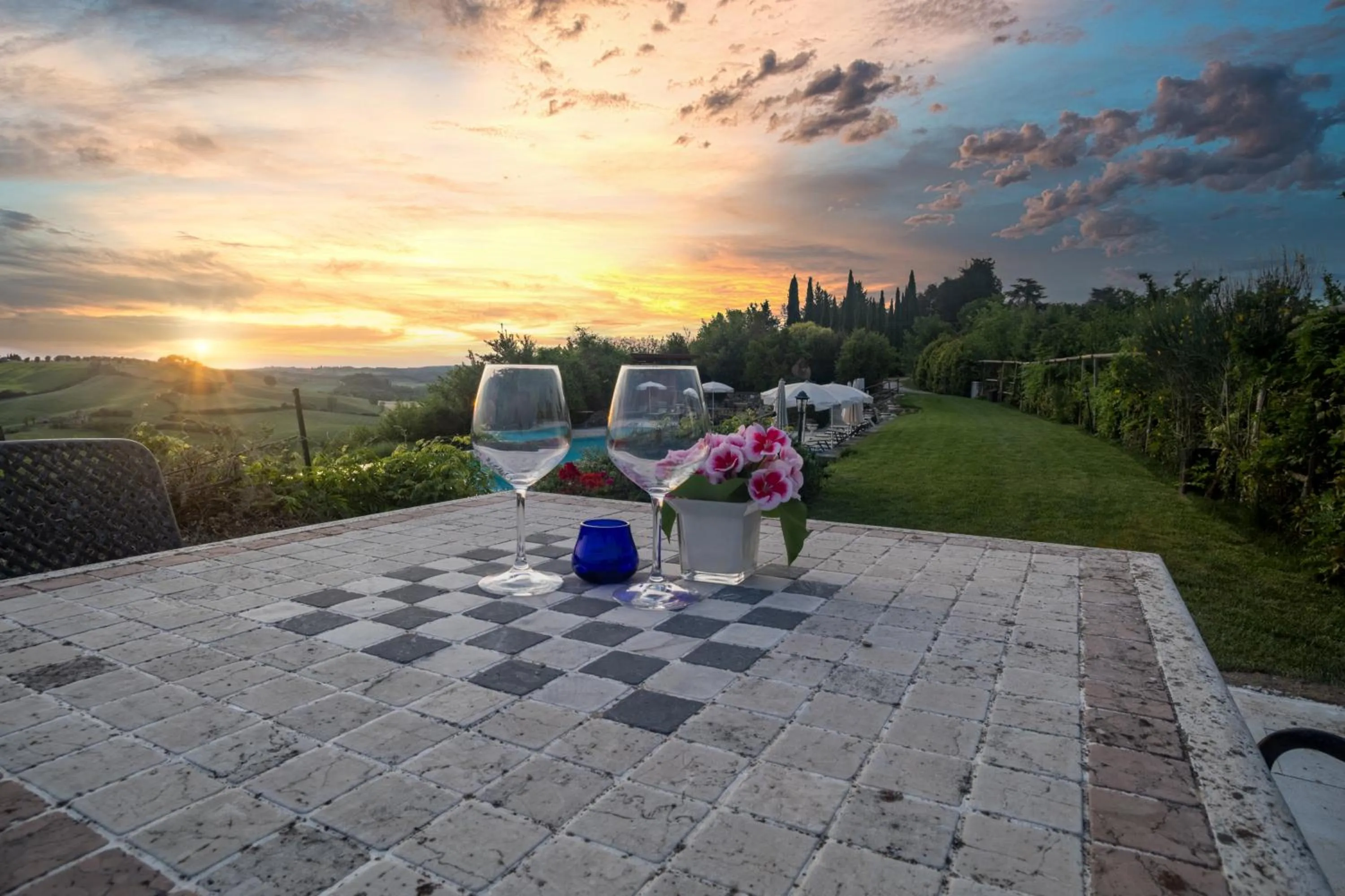 Natural landscape in Borgo Laticastelli