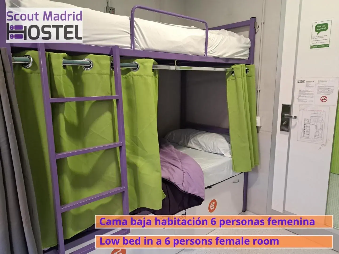 Bedroom, Bed in Scout Madrid Hostel Bedroom, Bed in Scout Madrid Hostel