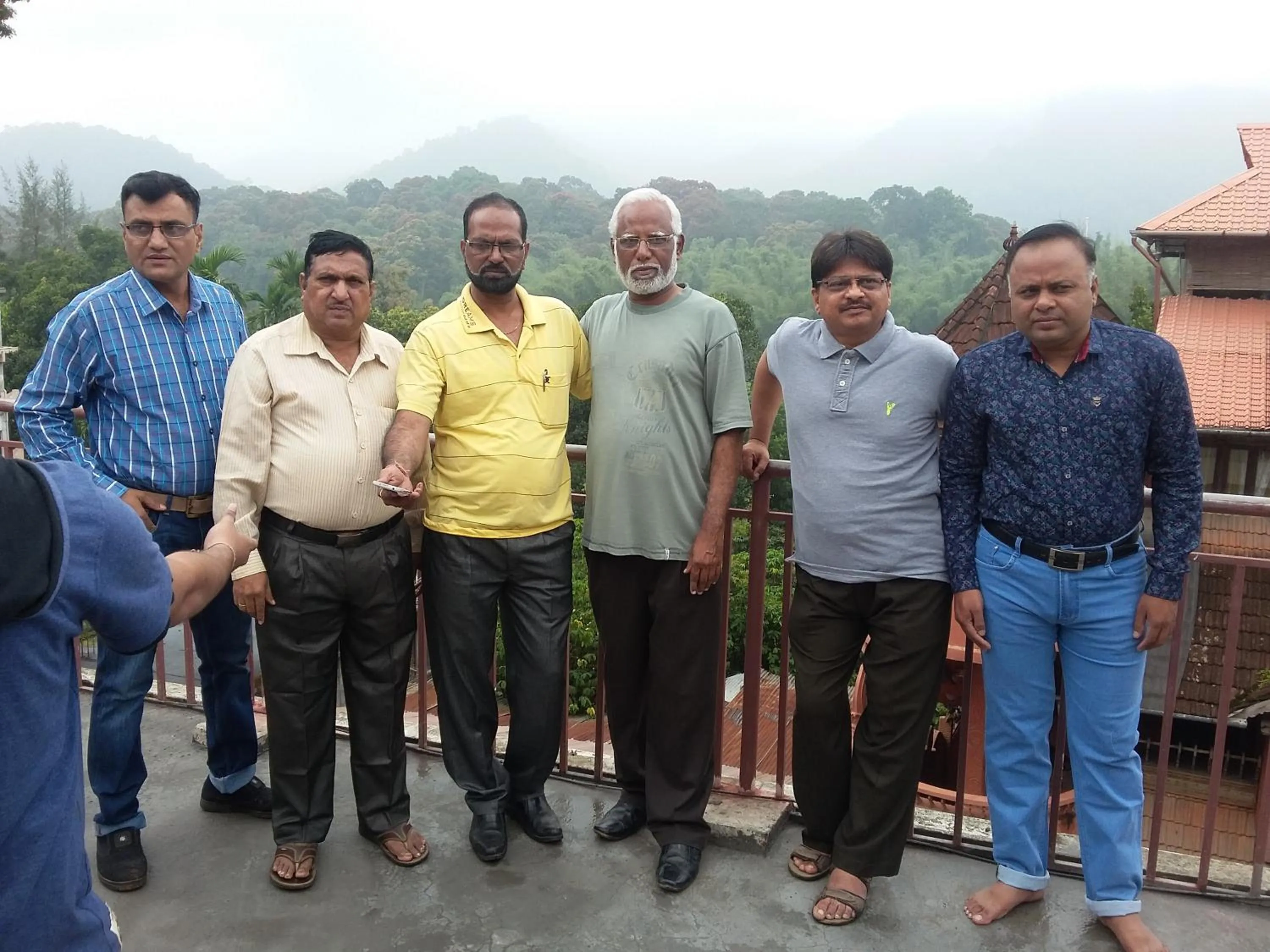 group of guests in Quadriya Palace