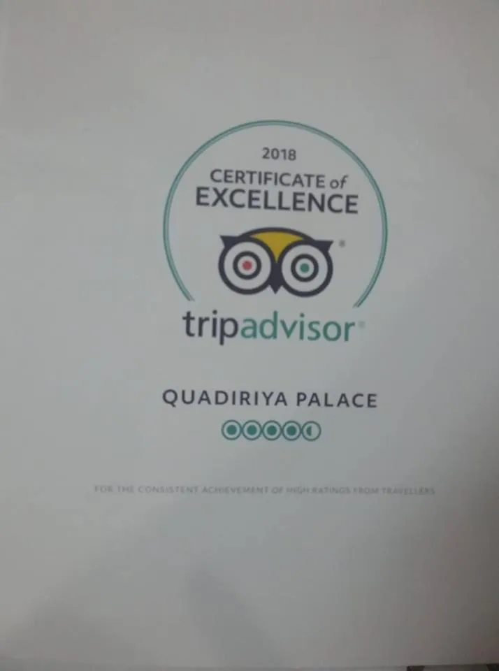 Certificate/Award in Quadriya Palace