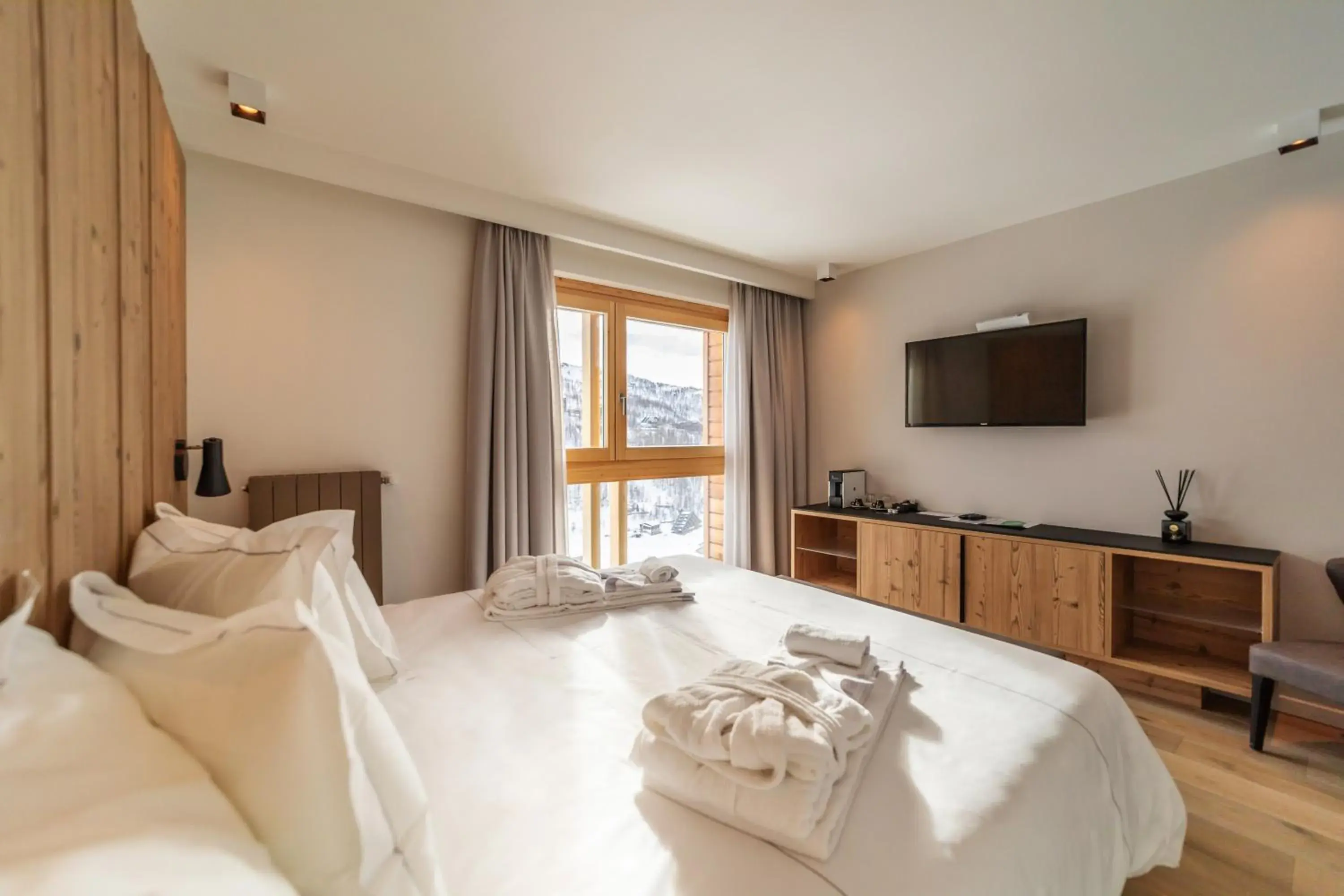 Bed in White Angel Hotel Bed in White Angel Hotel