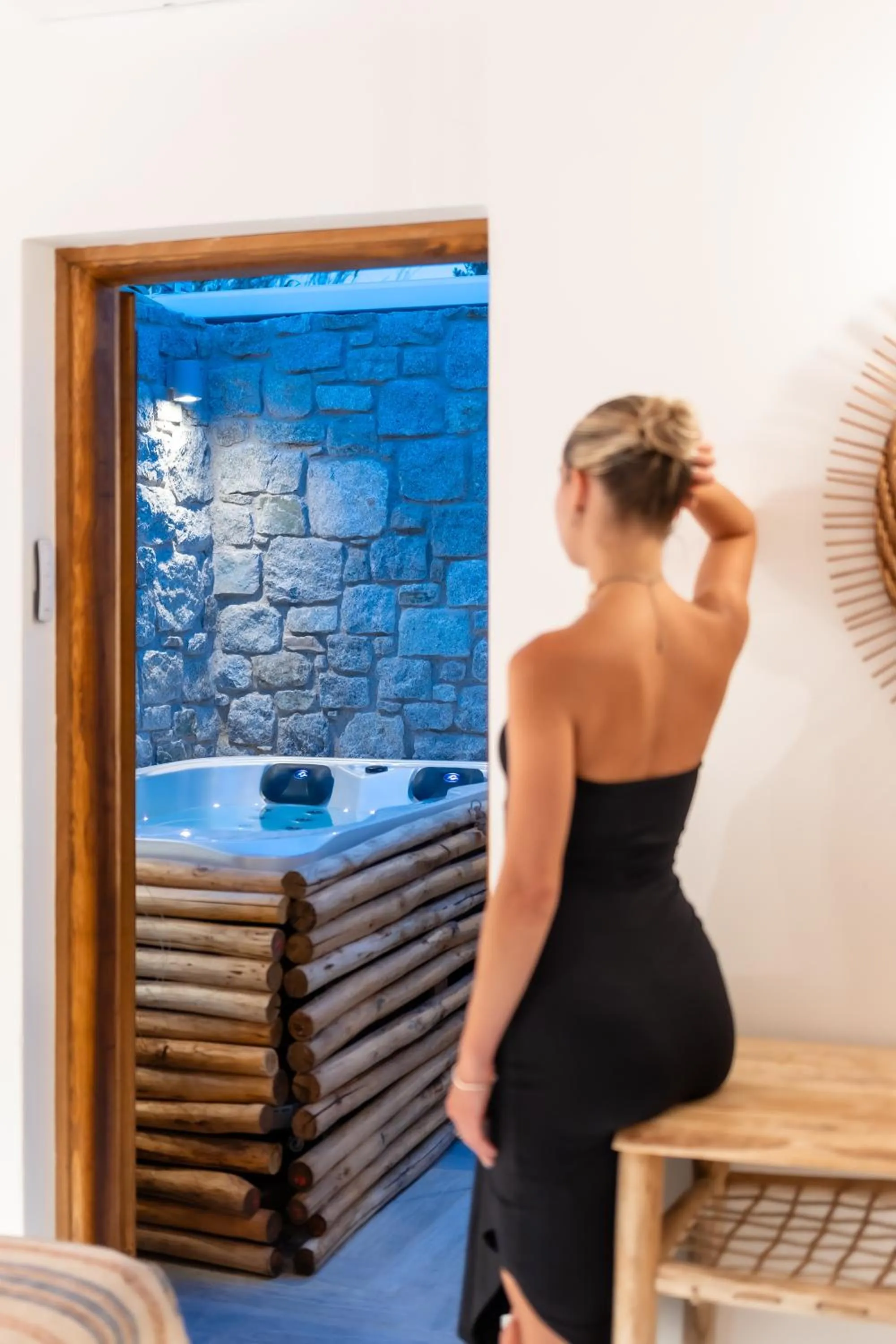 Shower in Naxian Serenity Suites