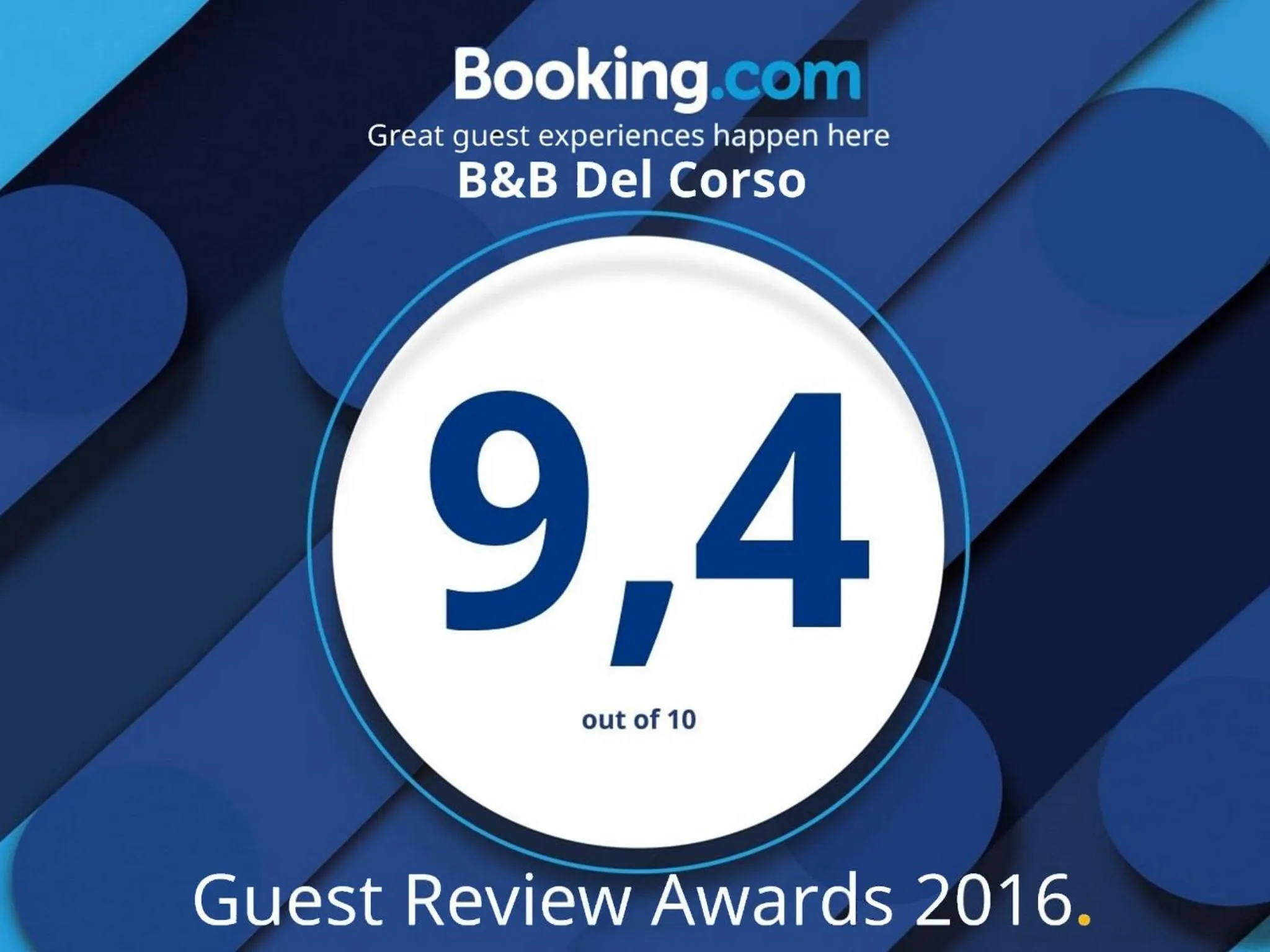 Certificate/Award in B&B Del Corso