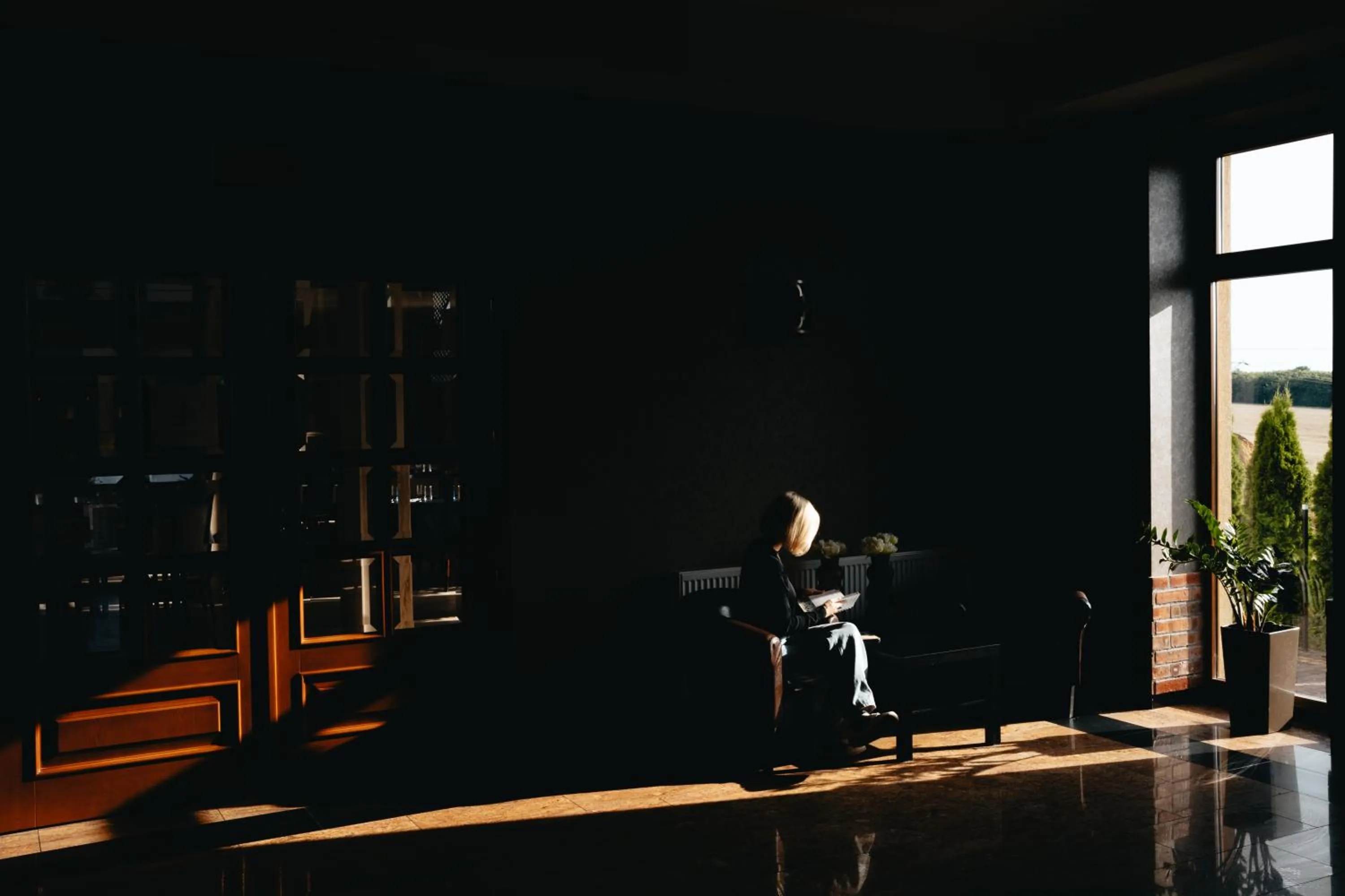 Lobby or reception in Hotel Pod Figurą