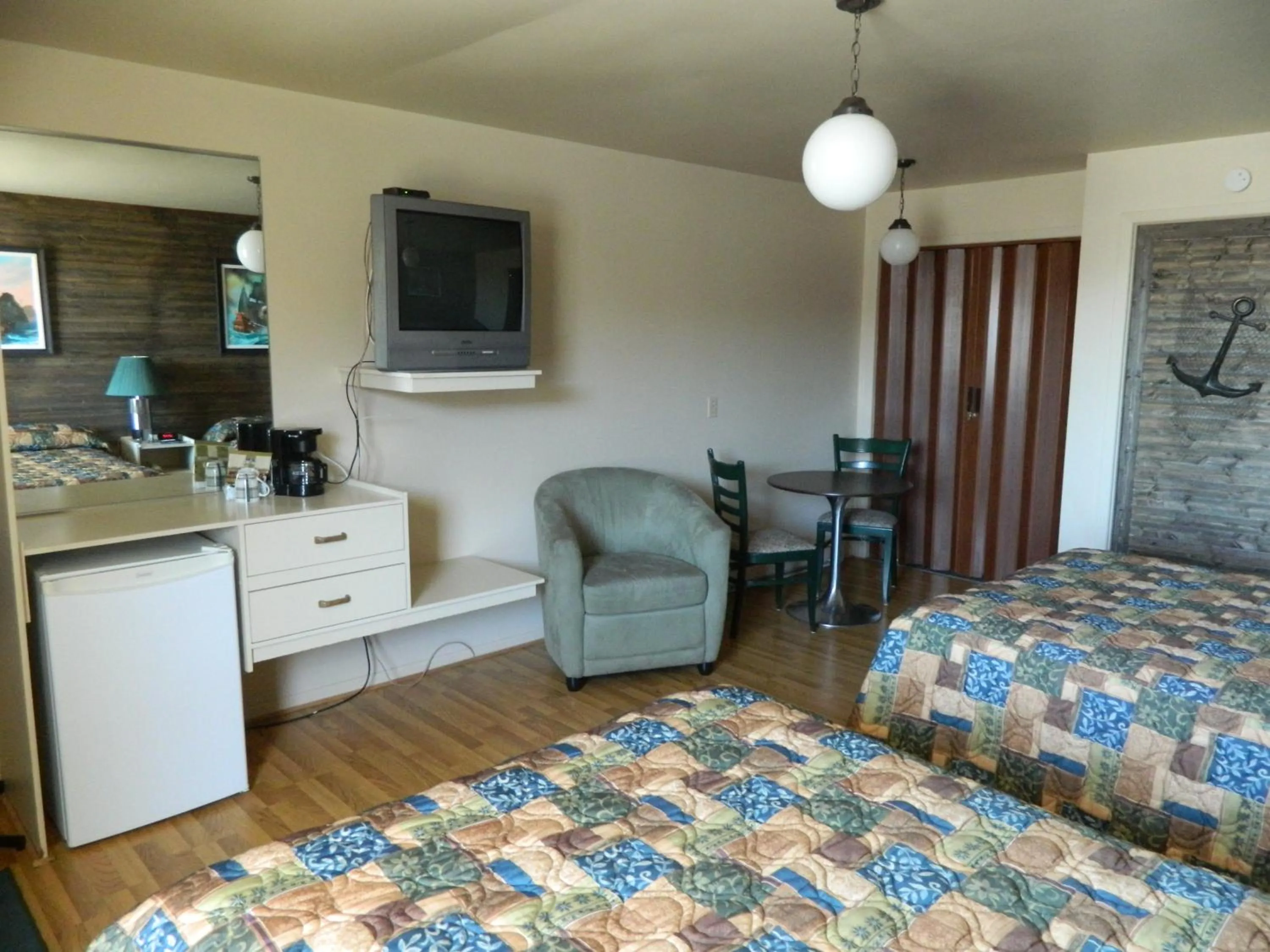 Bed in Le Pirate Motel et Camping