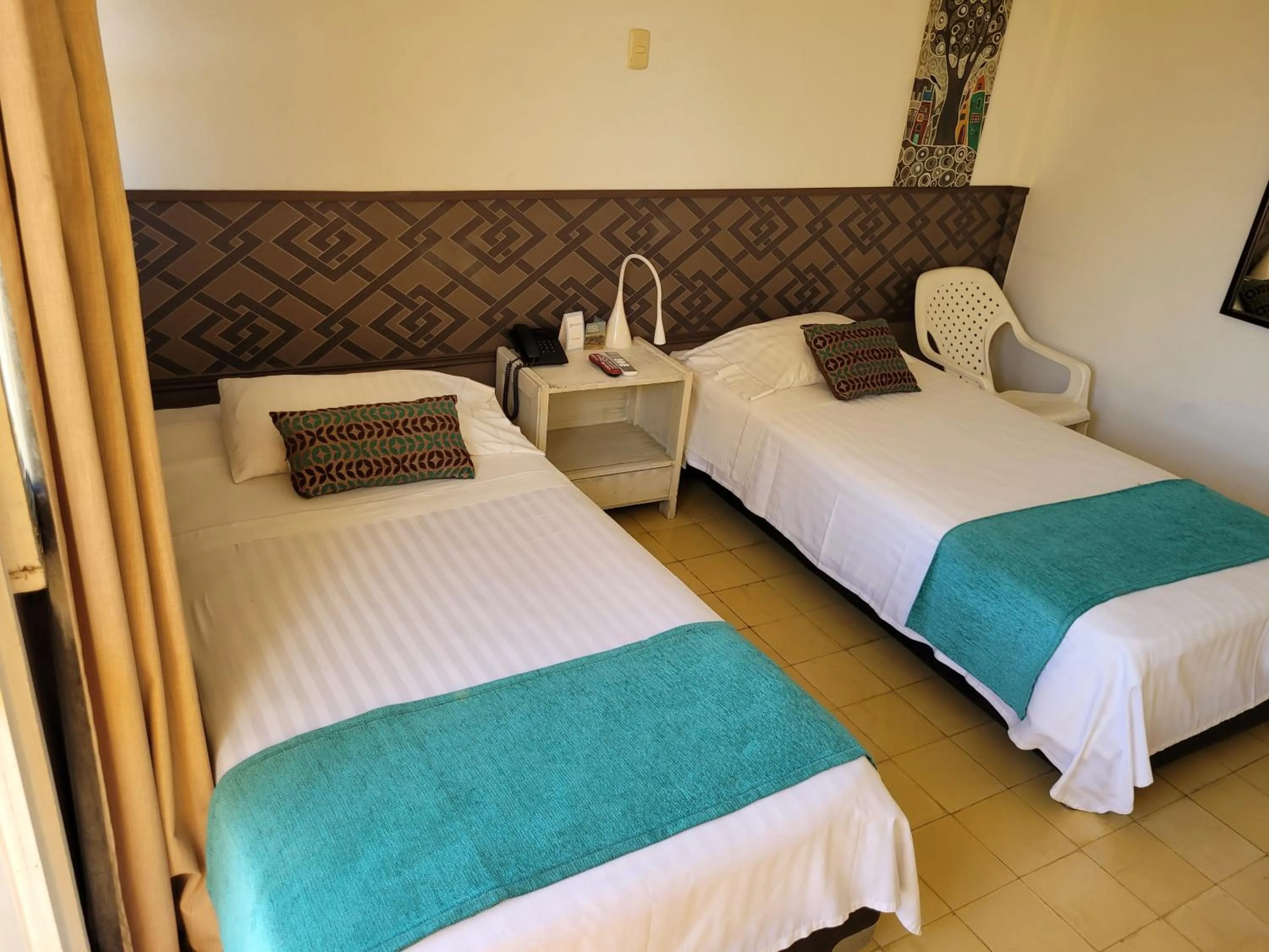 Bed in Hotel Gimaura