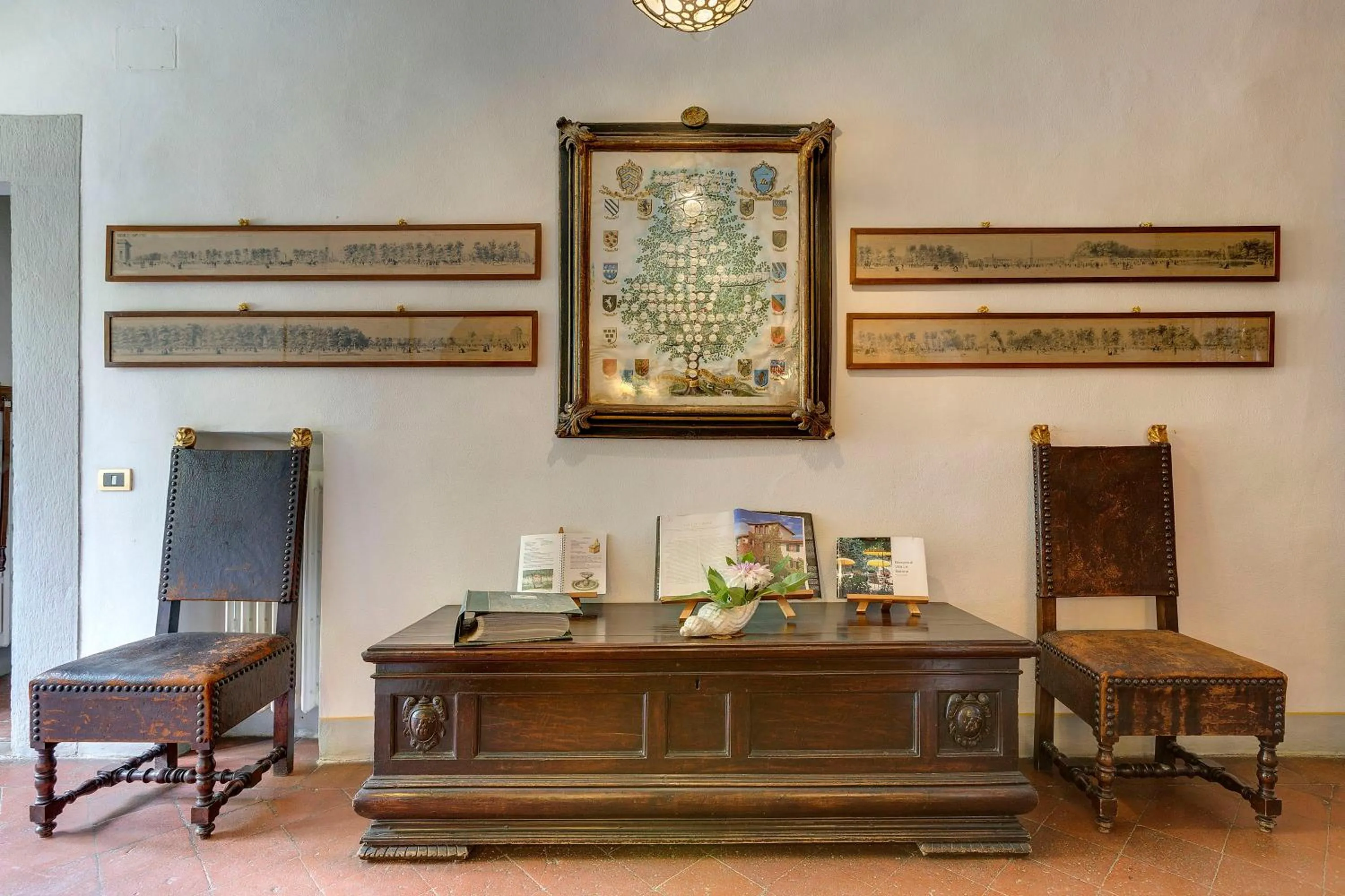 Decorative detail in Villa Le Barone