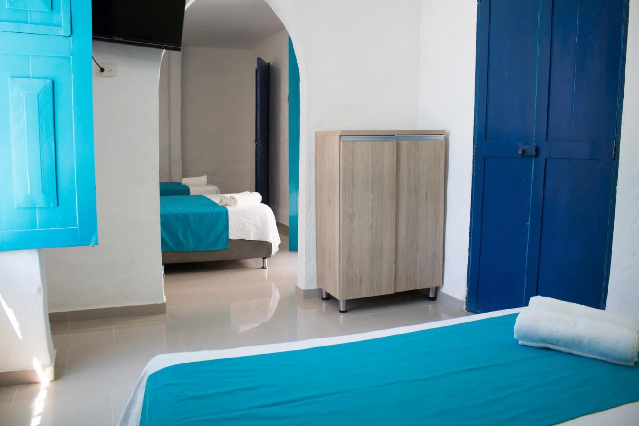 Bed in Hotel Aldea Plaza