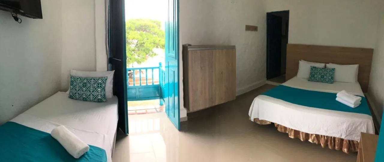 Bed in Hotel Aldea Plaza