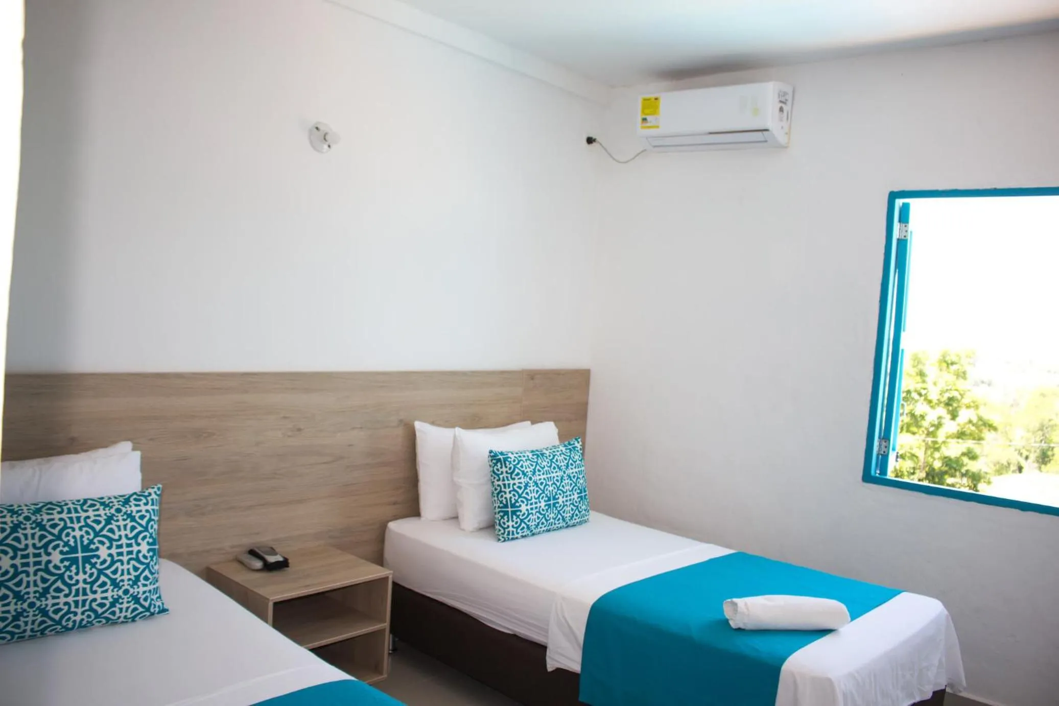 Bed in Hotel Aldea Plaza