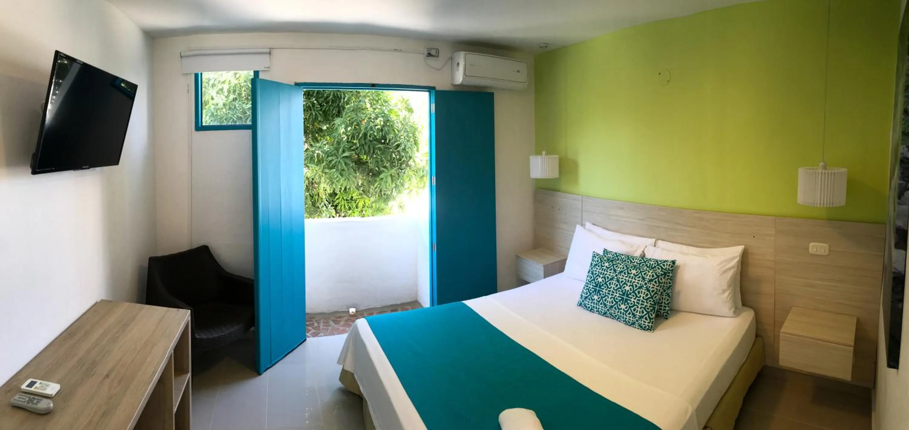 Bed in Hotel Aldea Plaza