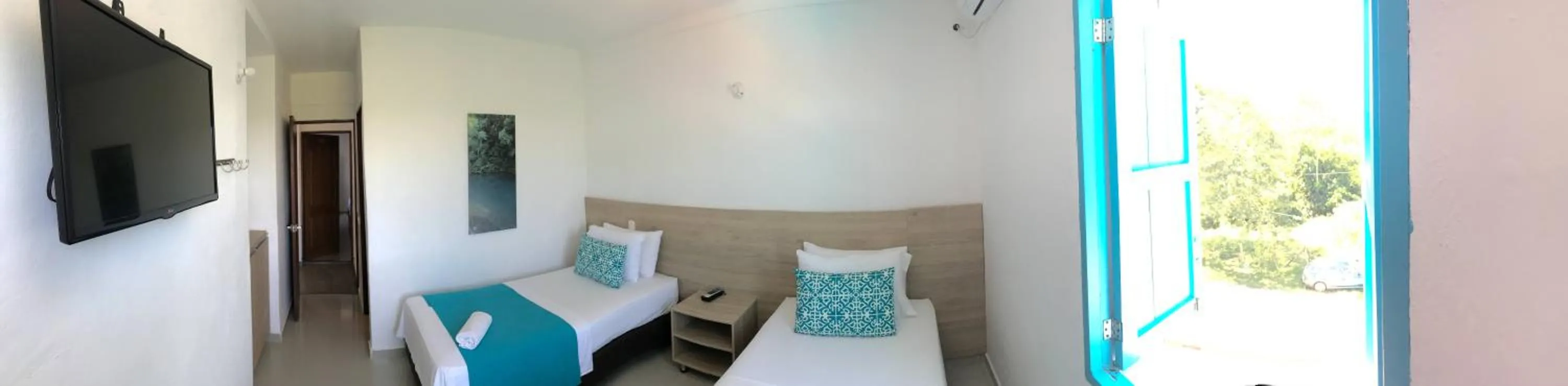 Bed in Hotel Aldea Plaza