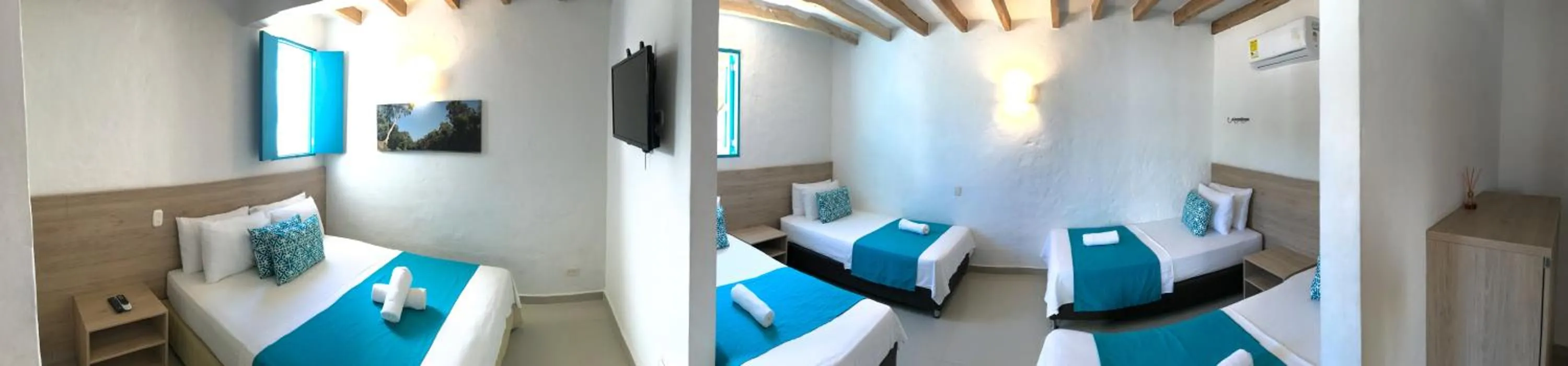 Bed in Hotel Aldea Plaza