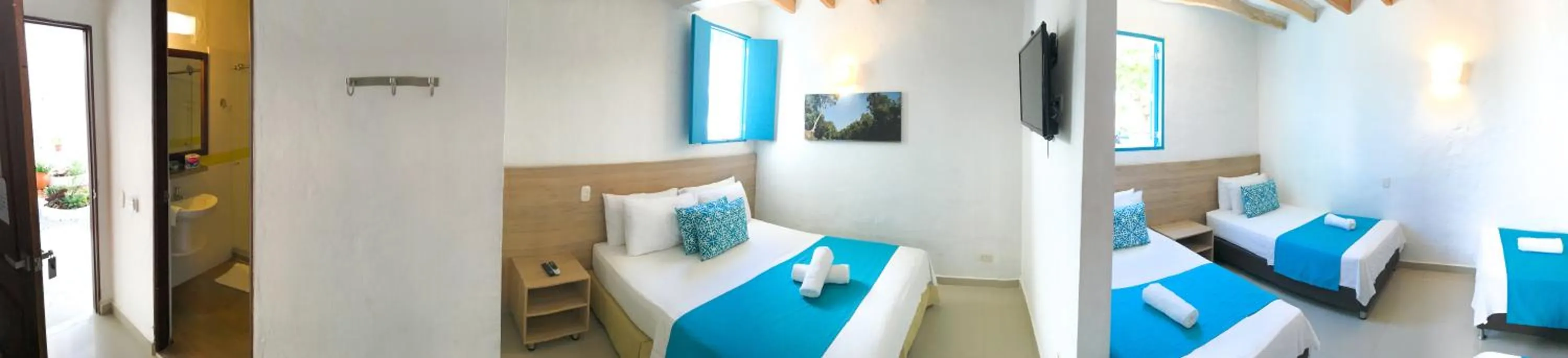 Bed in Hotel Aldea Plaza