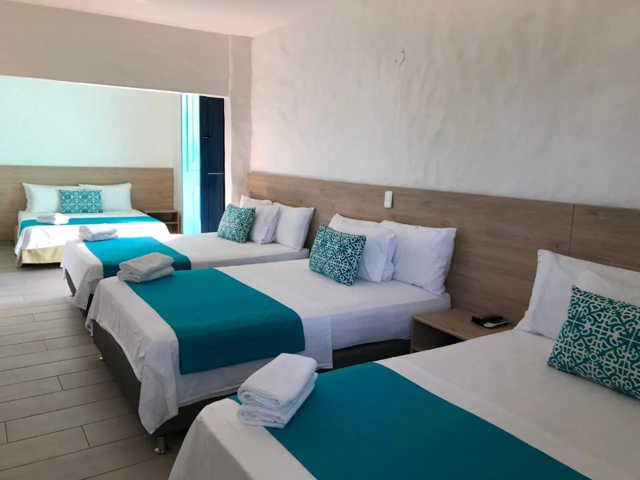 Bed in Hotel Aldea Plaza