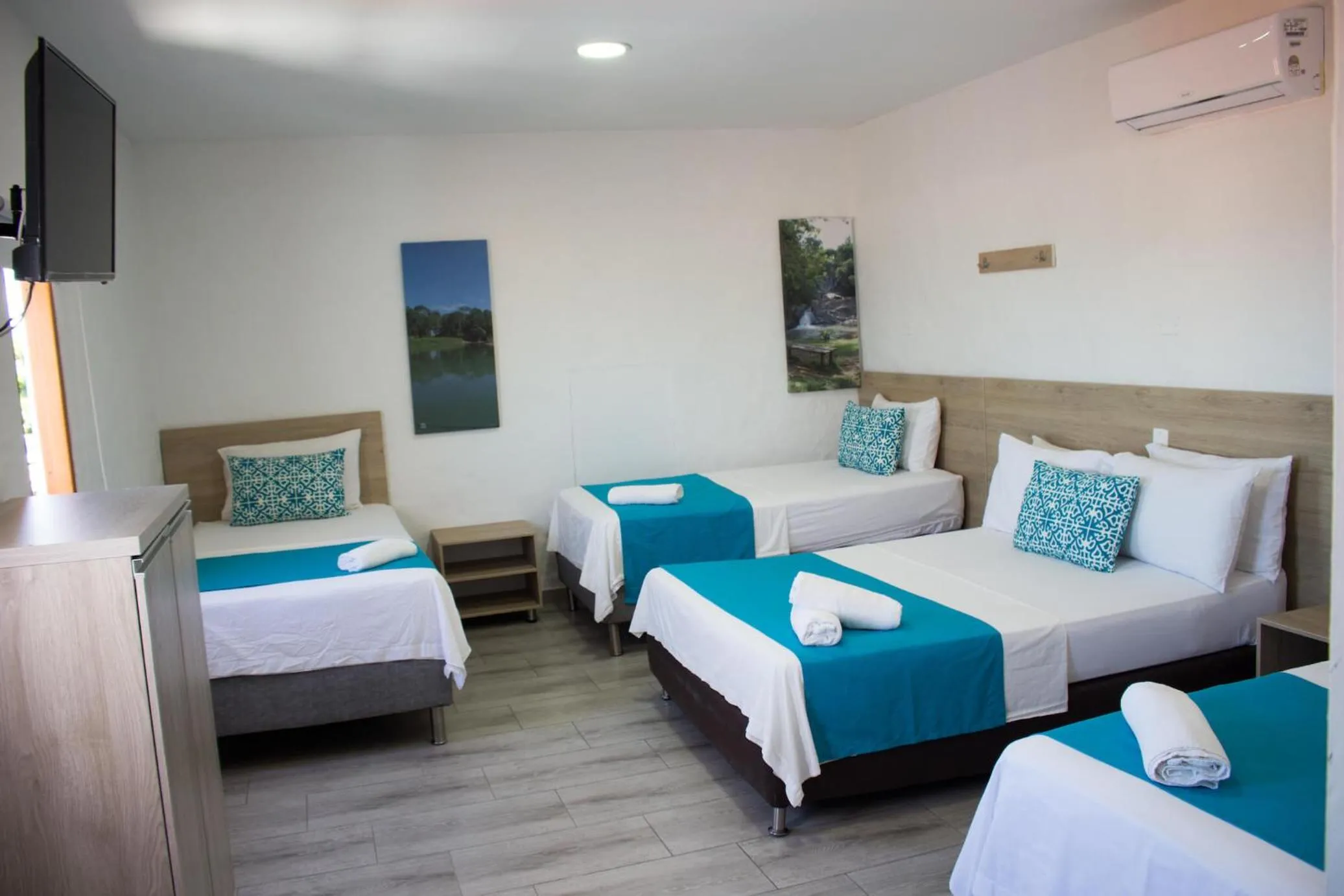 Bed in Hotel Aldea Plaza