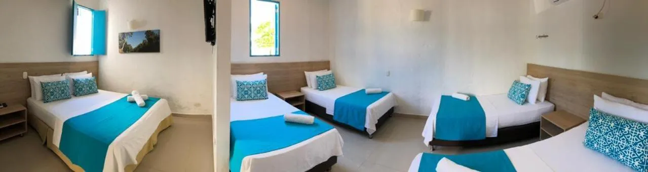 Bed in Hotel Aldea Plaza