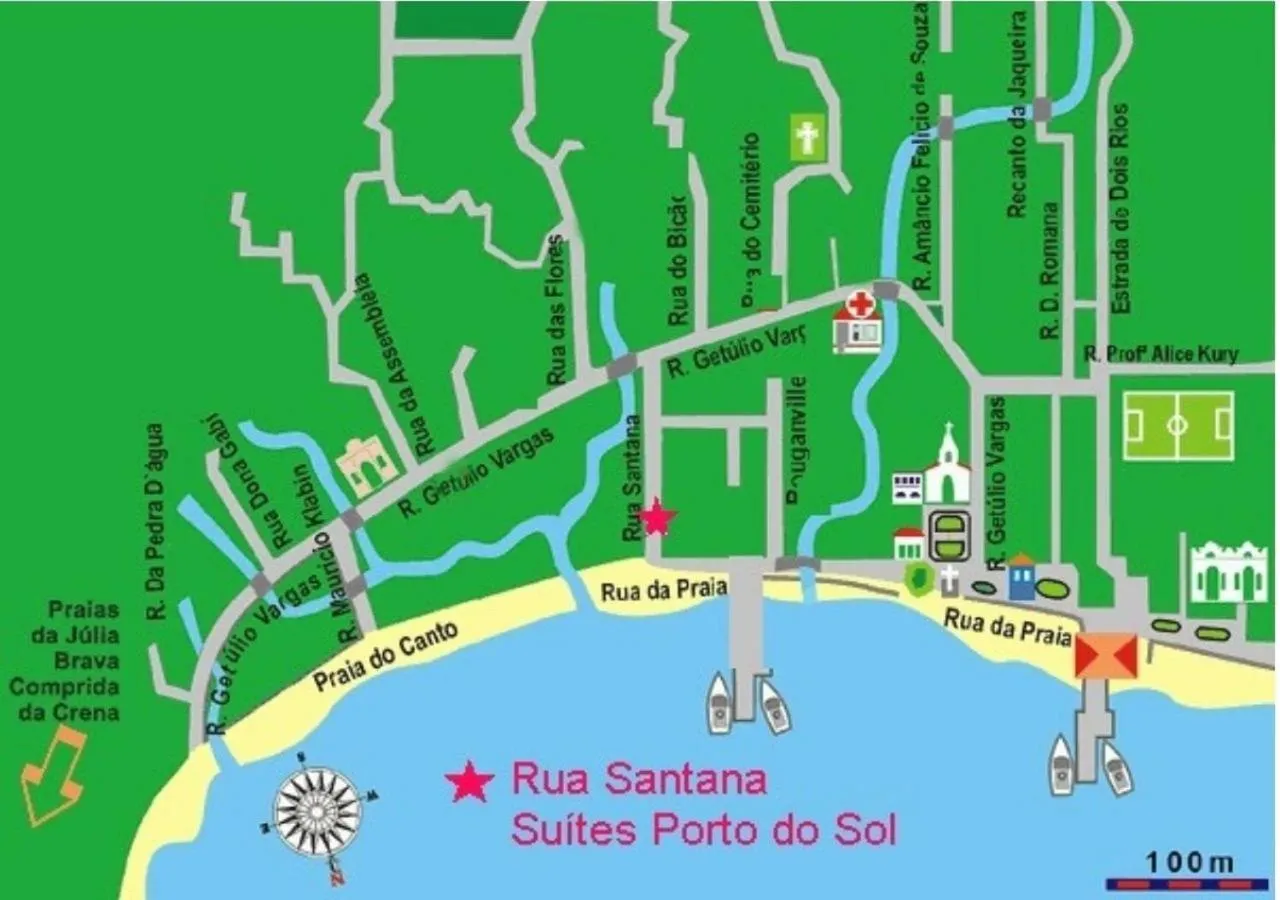 Bird's eye view in Porto do Sol Suítes