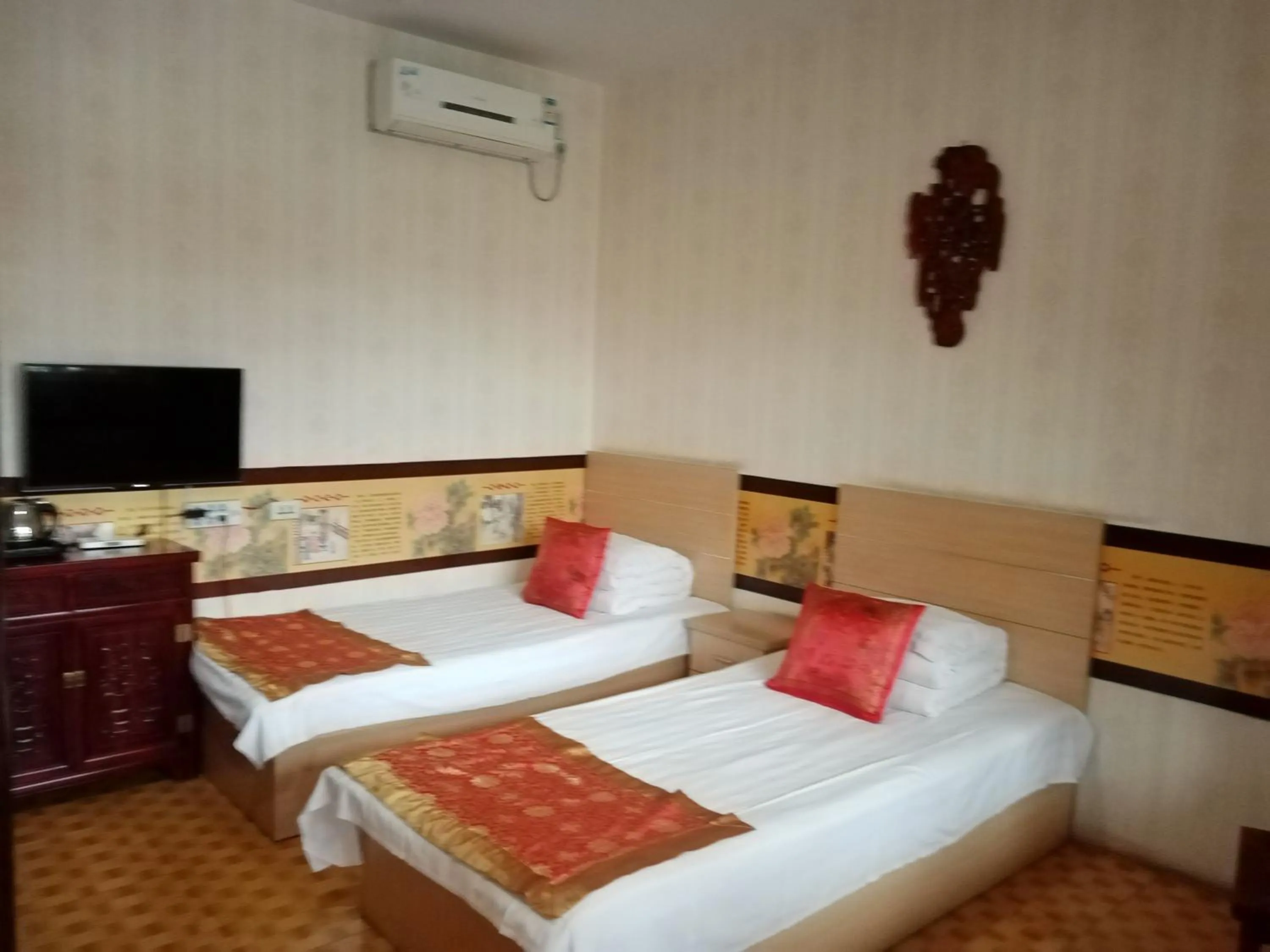 Bed in Pingyao Yan Family Homestay