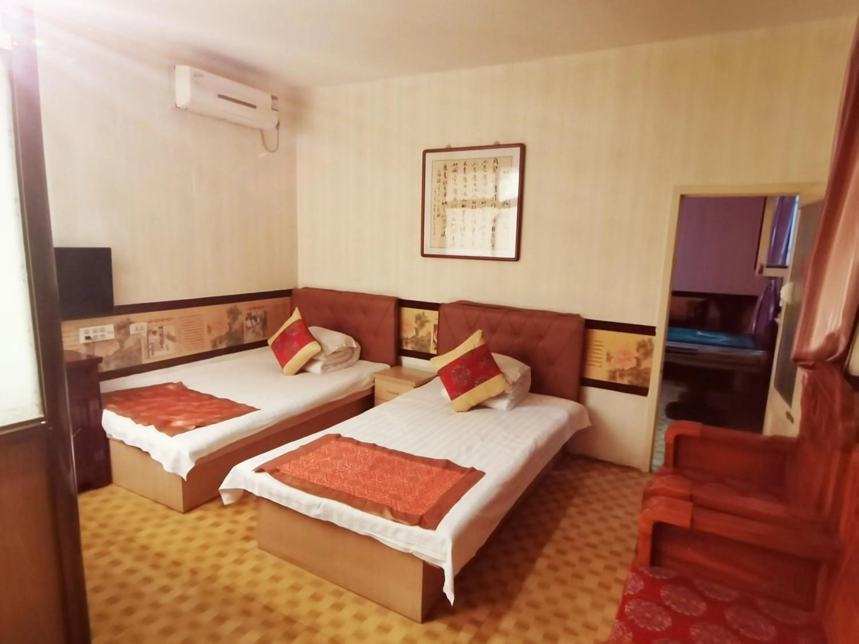 Bed in Pingyao Yan Family Homestay