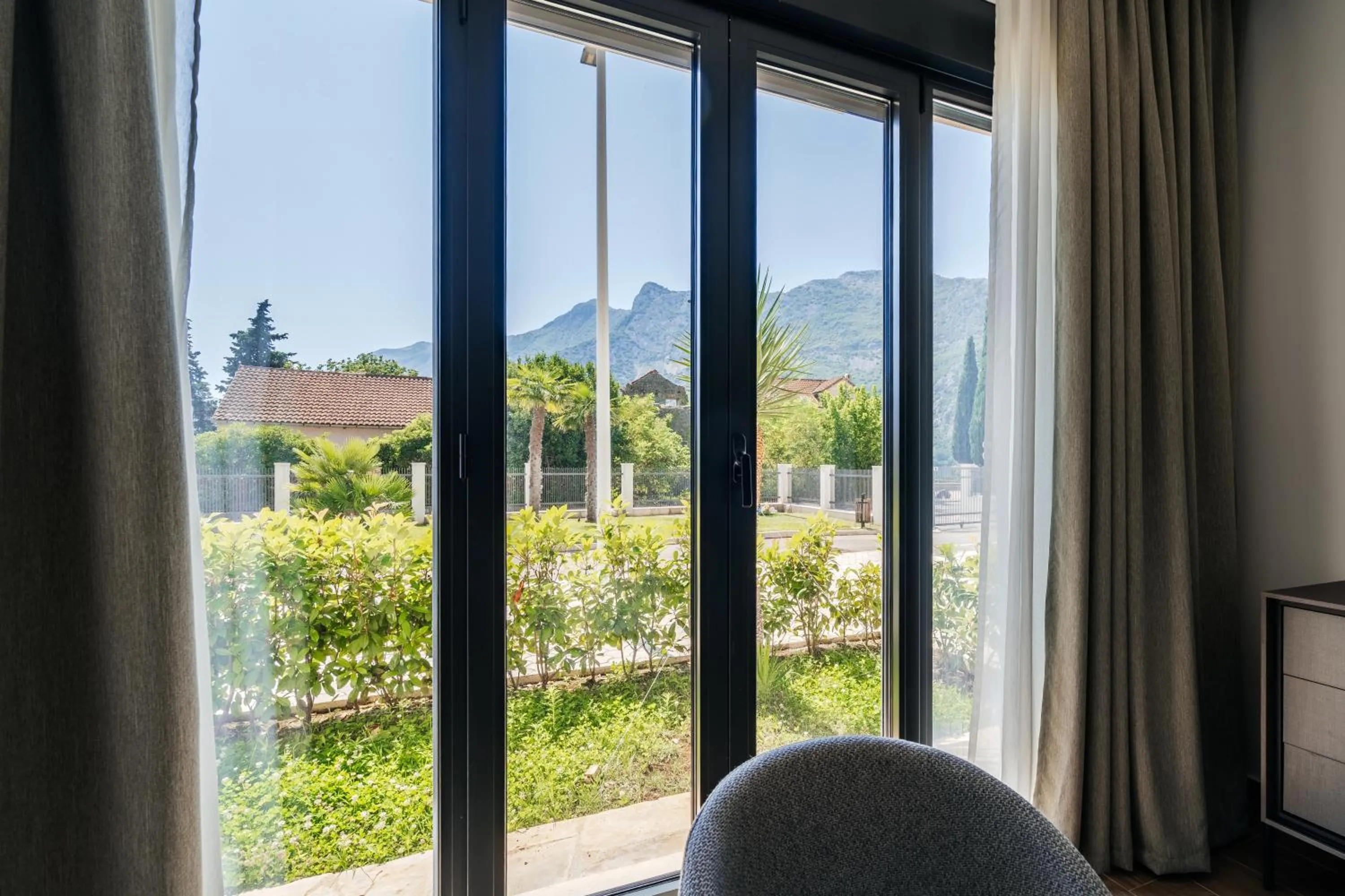 Garden view in Risan Bay