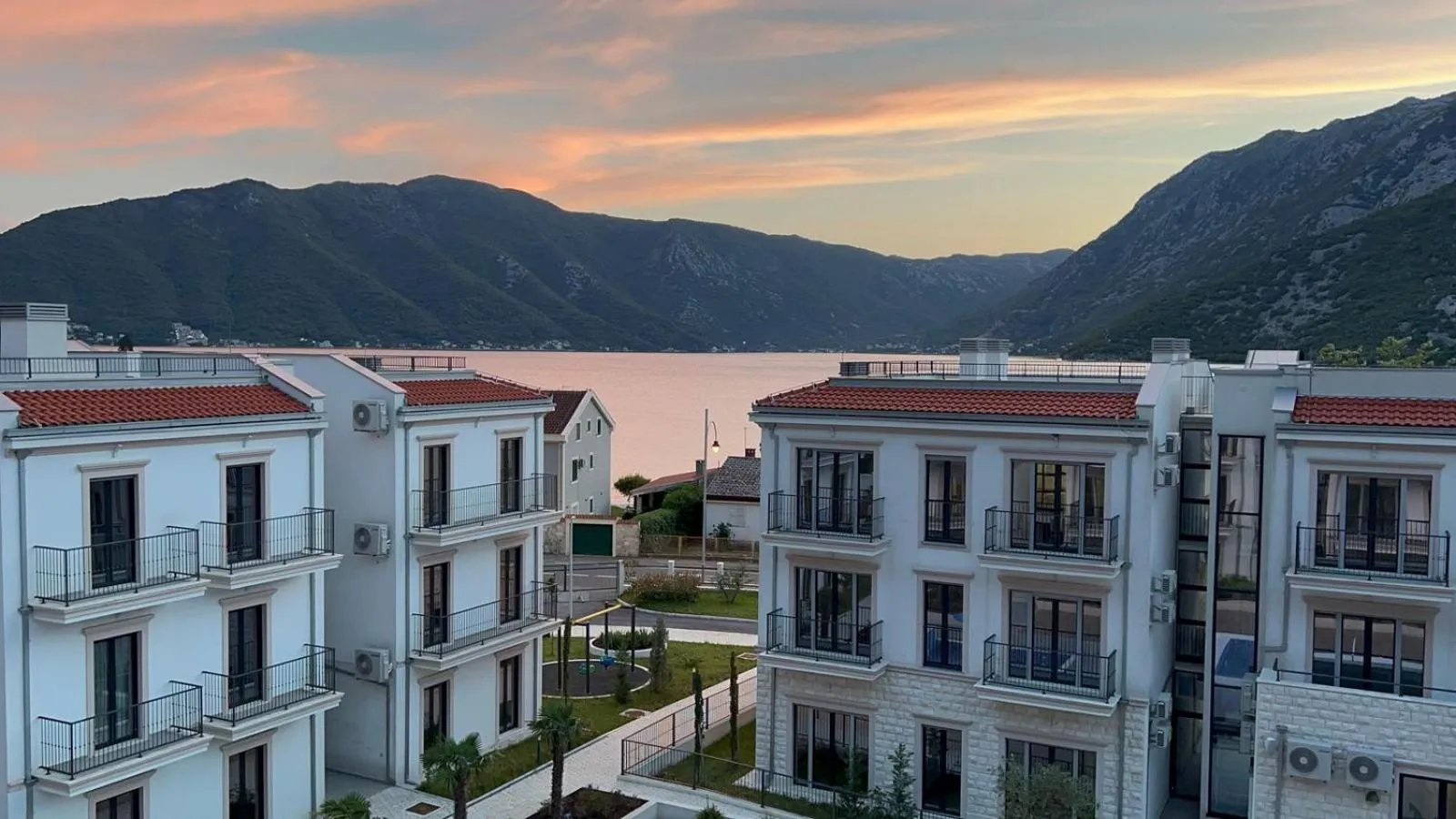 Bird's eye view in Risan Bay