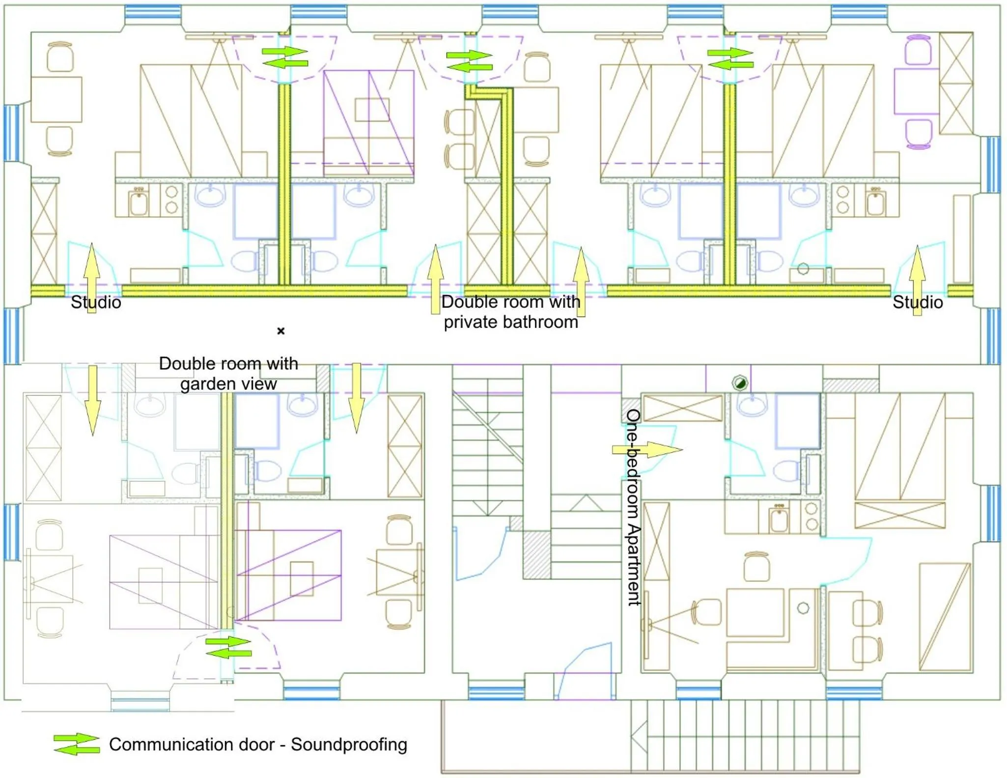 Floor plan in Hotel Pri mostu