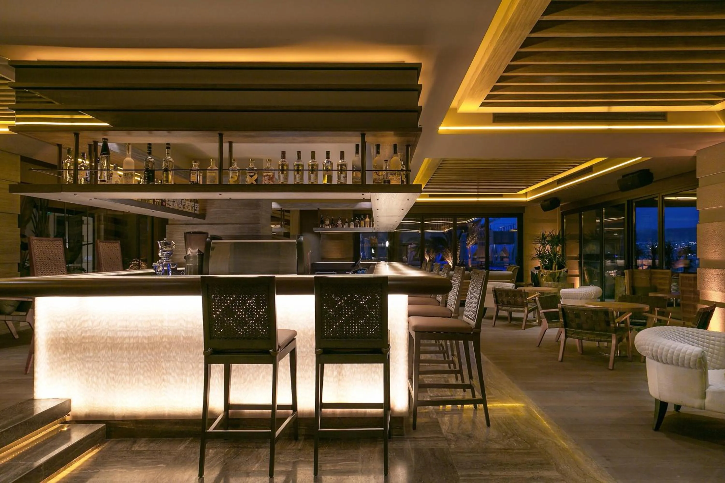 Lounge or bar in Caresse, a Luxury Collection Resort & Spa, Bodrum
