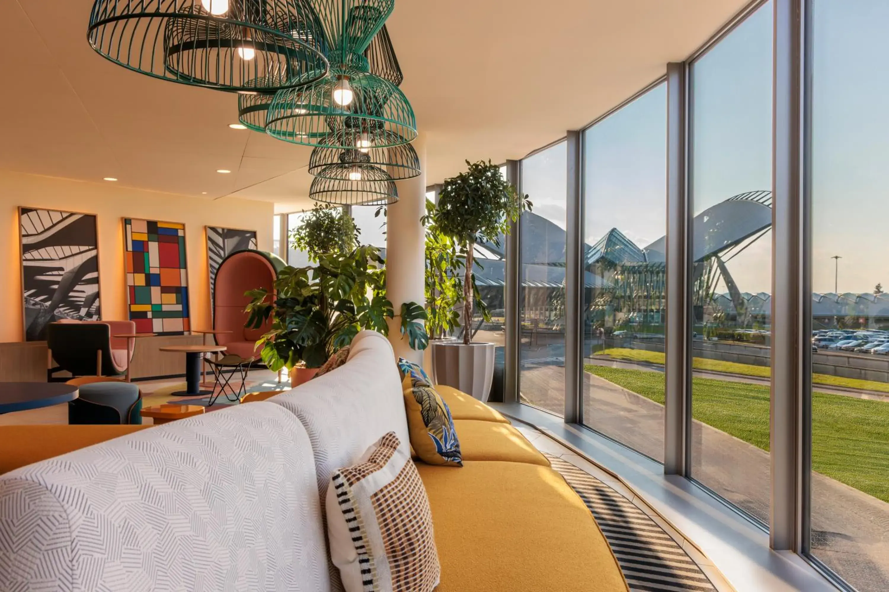 Lobby or reception in Hampton By Hilton Lyon Airport Lobby or reception in Hampton By Hilton Lyon Airport