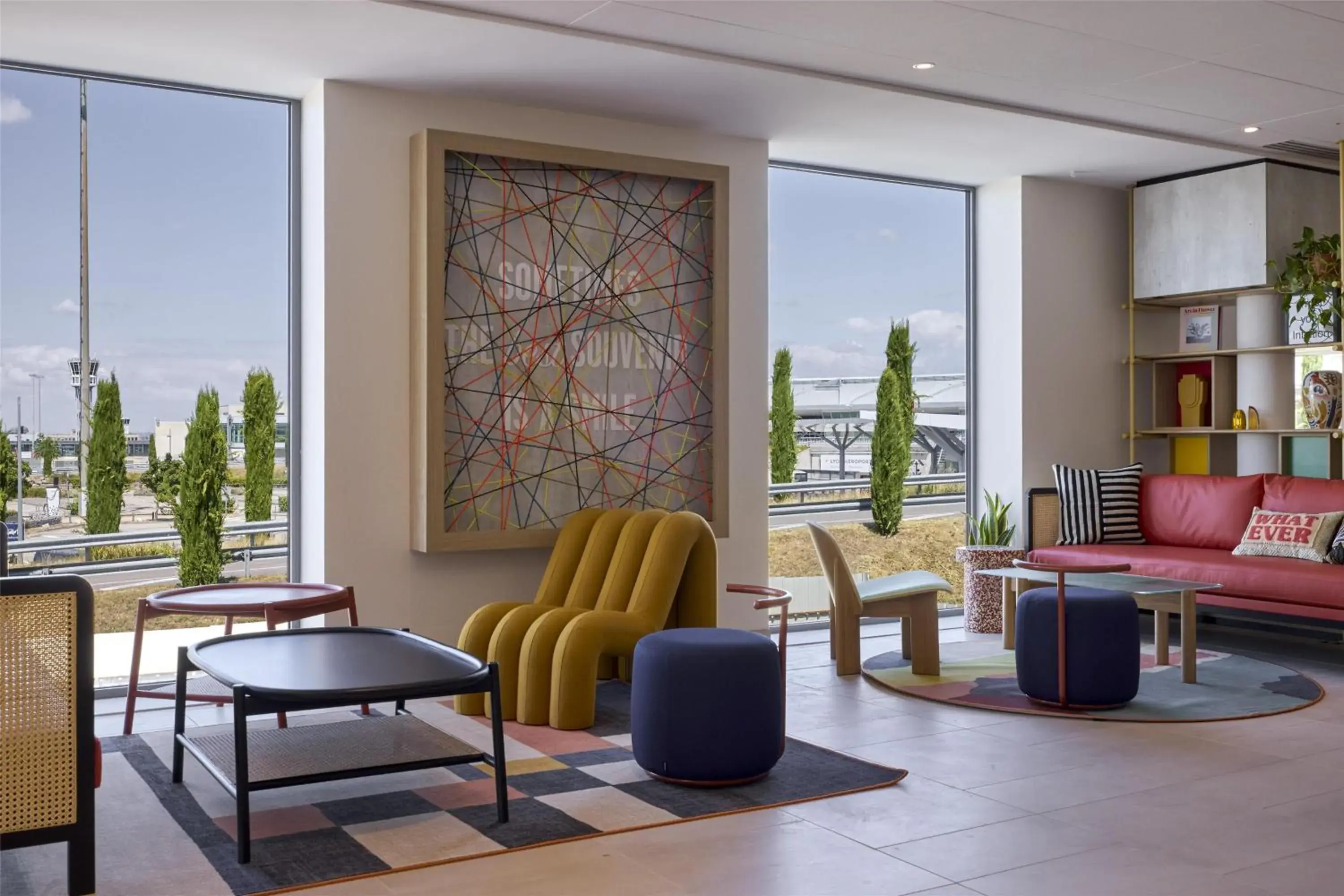 Lobby or reception in Hampton By Hilton Lyon Airport Lobby or reception in Hampton By Hilton Lyon Airport