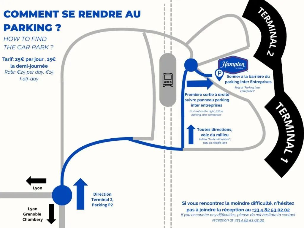 Parking in Hampton By Hilton Lyon Airport