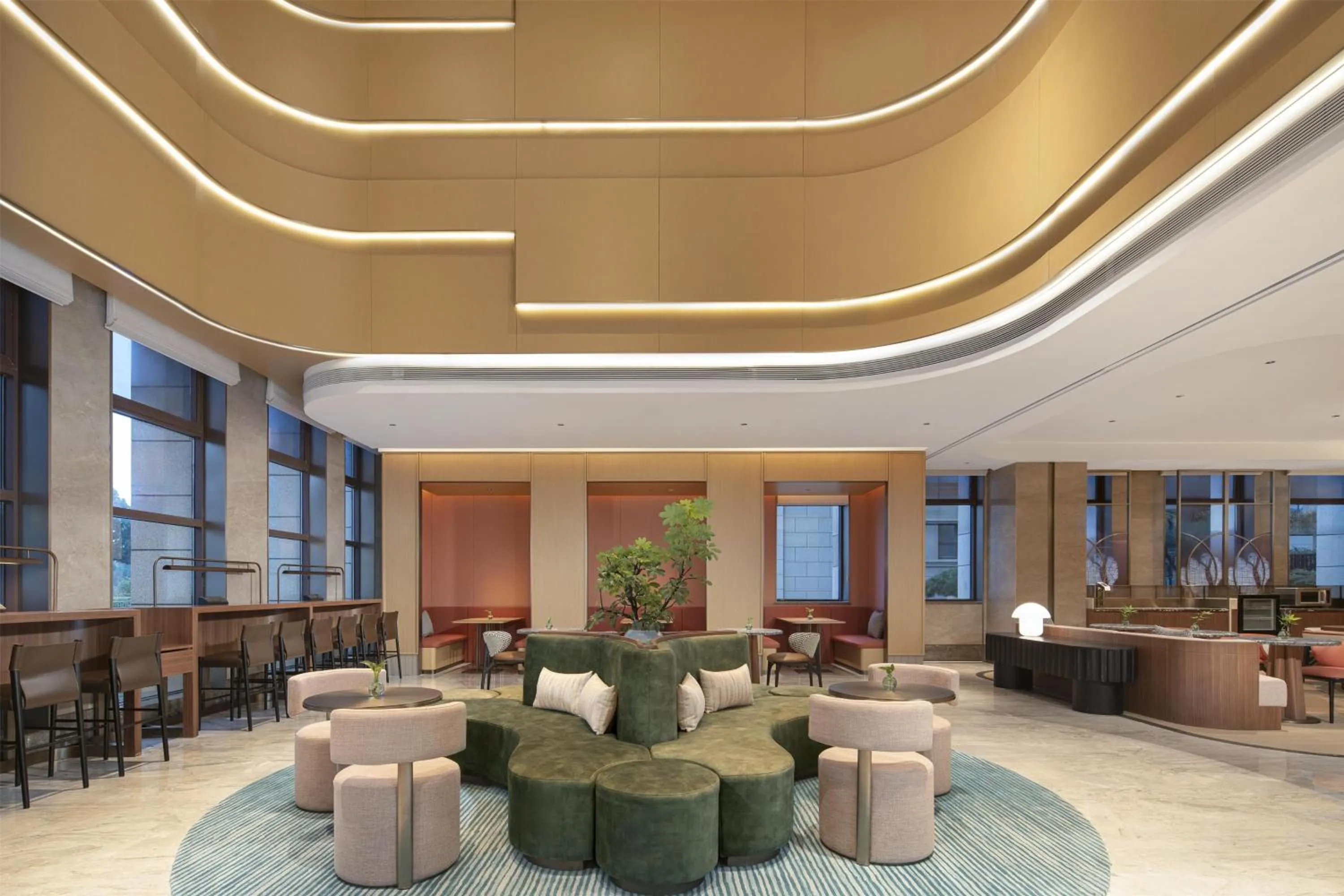 Lobby or reception in Hilton Garden Inn Linyi Shangcheng