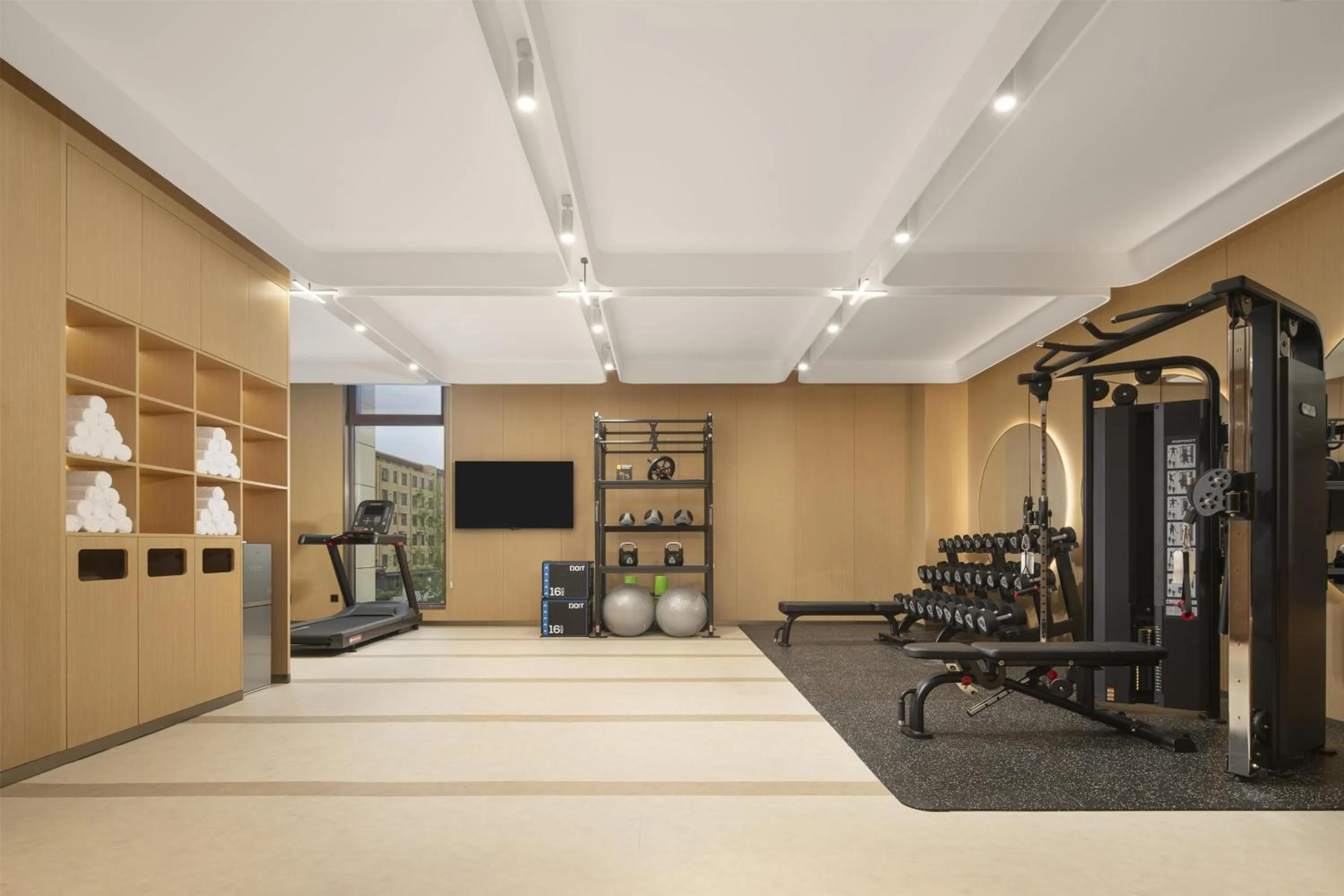 Fitness centre/facilities in Hilton Garden Inn Linyi Shangcheng