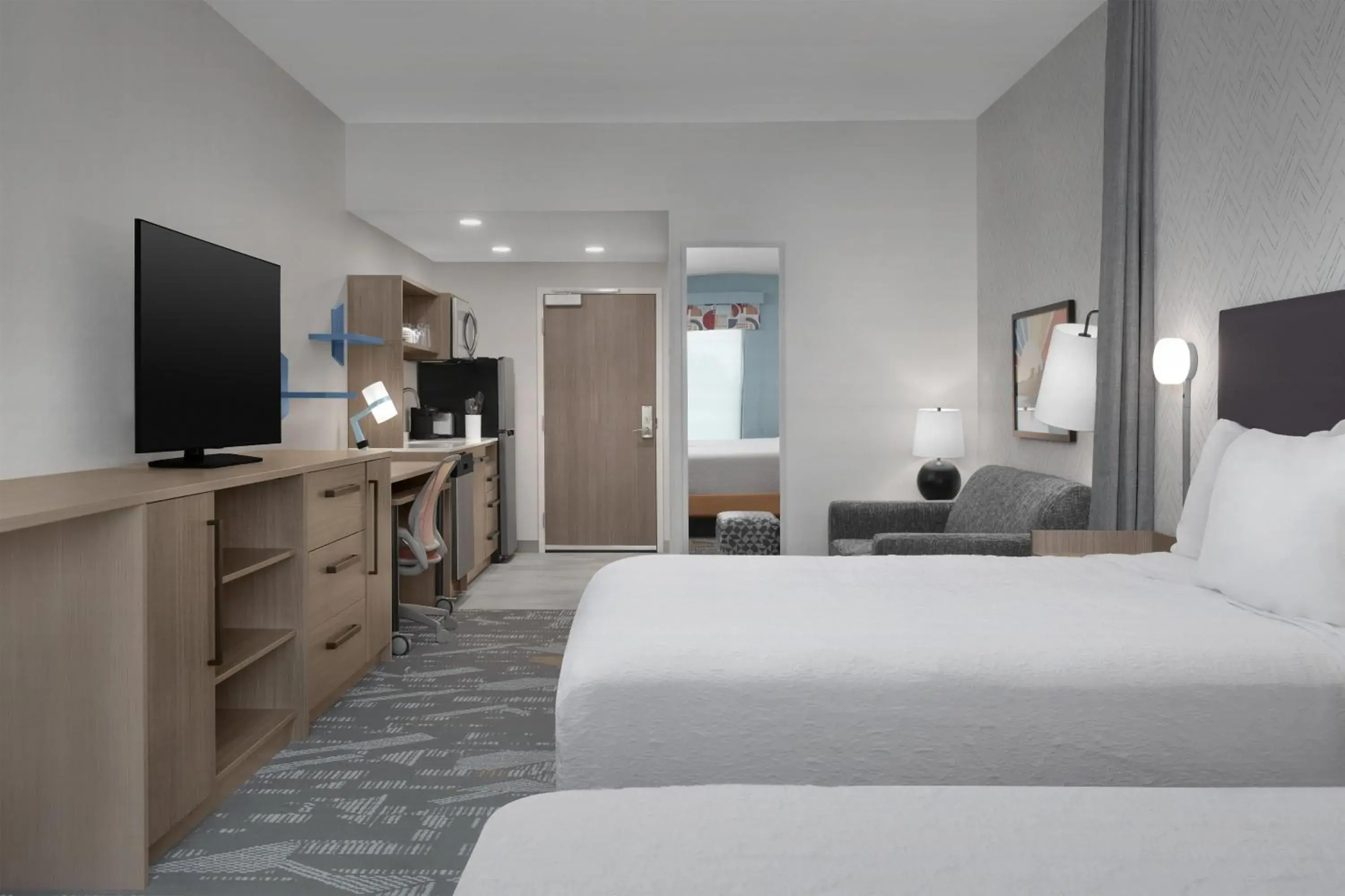 Bed in Home2 Suites By Hilton Syracuse Liverpool Airport Area Bed in Home2 Suites By Hilton Syracuse Liverpool Airport Area