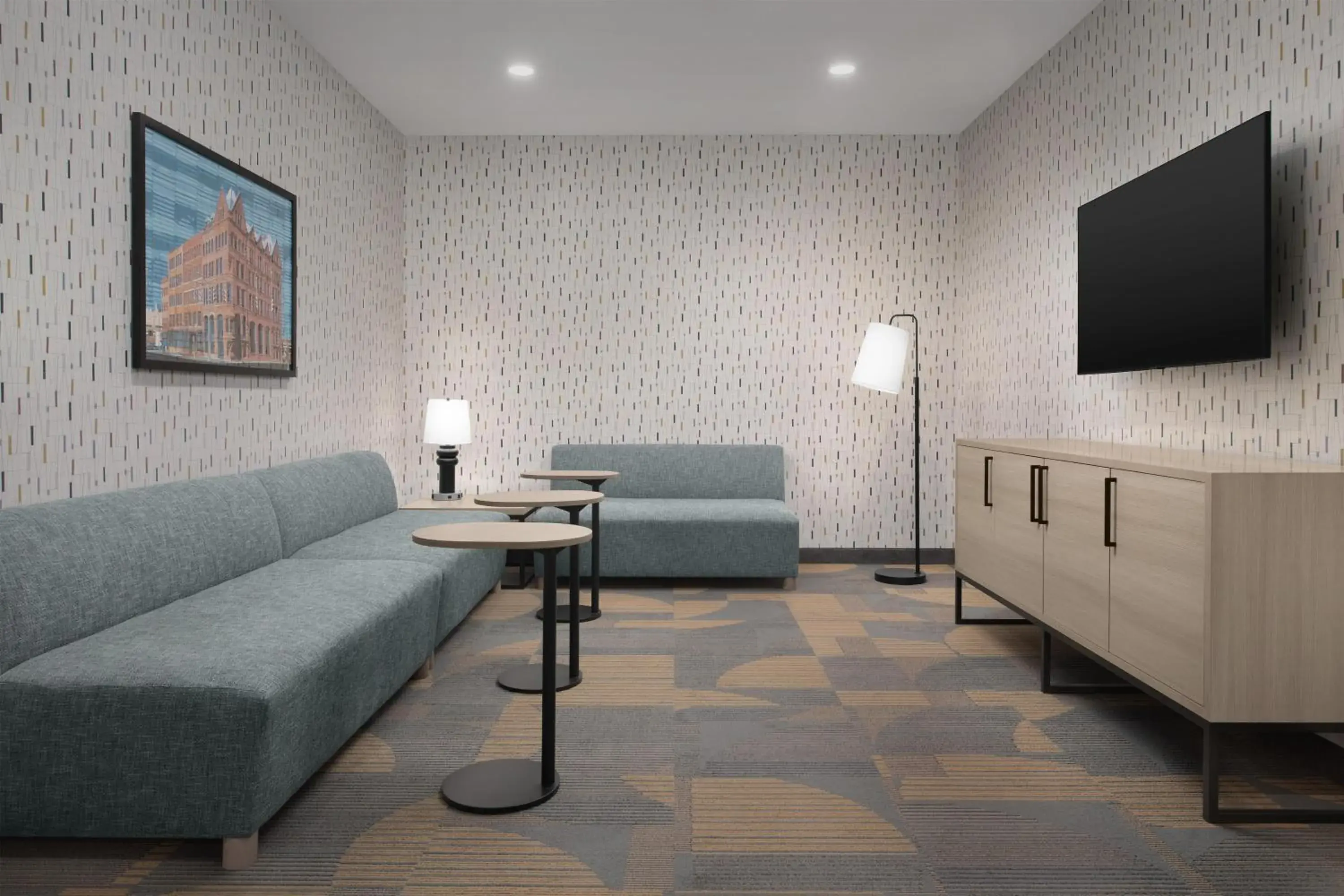 Lobby or reception in Home2 Suites By Hilton Syracuse Liverpool Airport Area Lobby or reception in Home2 Suites By Hilton Syracuse Liverpool Airport Area