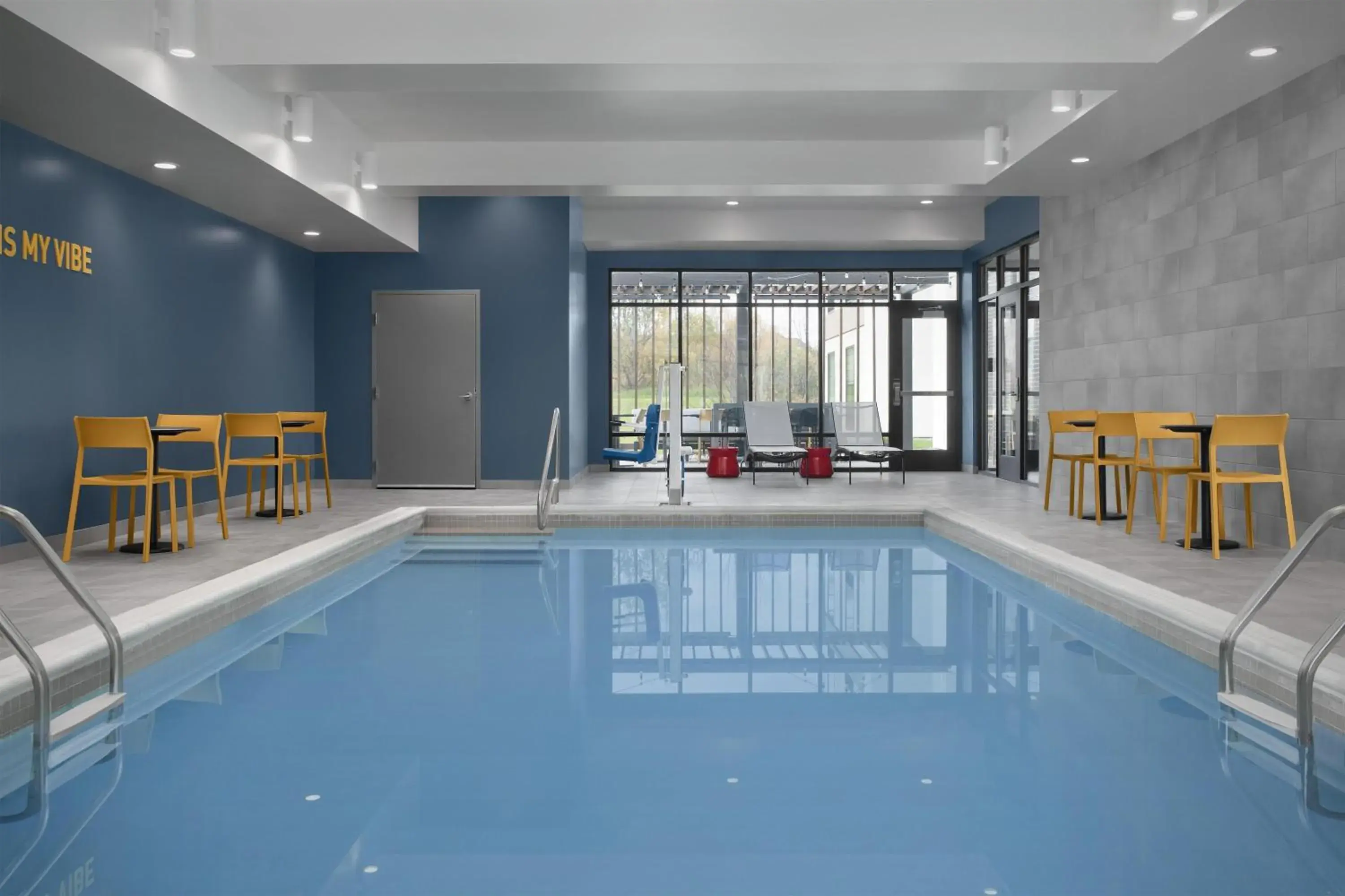 Pool view in Home2 Suites By Hilton Syracuse Liverpool Airport Area Pool view in Home2 Suites By Hilton Syracuse Liverpool Airport Area
