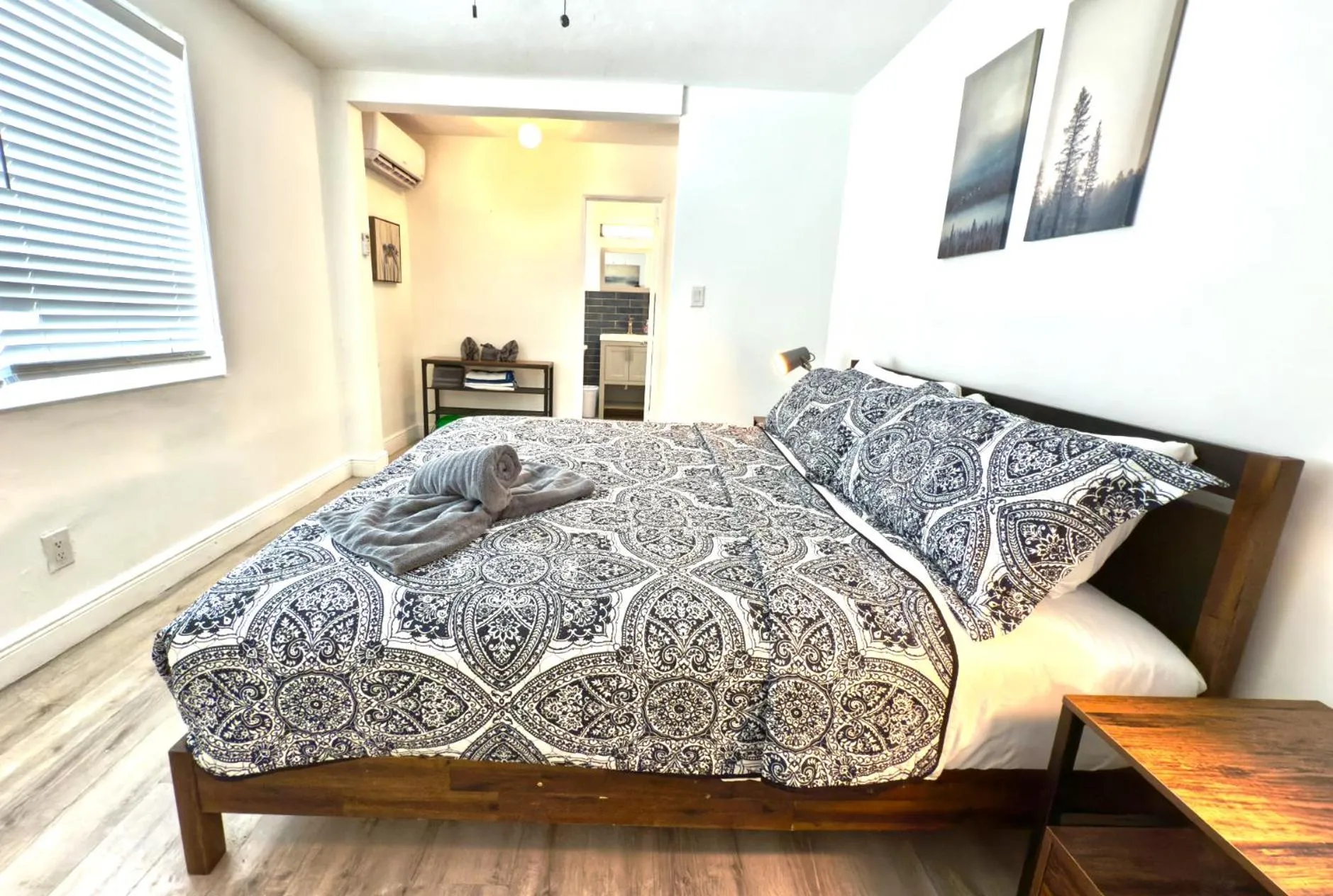 Bed in The Madison by the Gold Nests